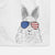 Flower the Rex Rabbit Decorative Hand Towel