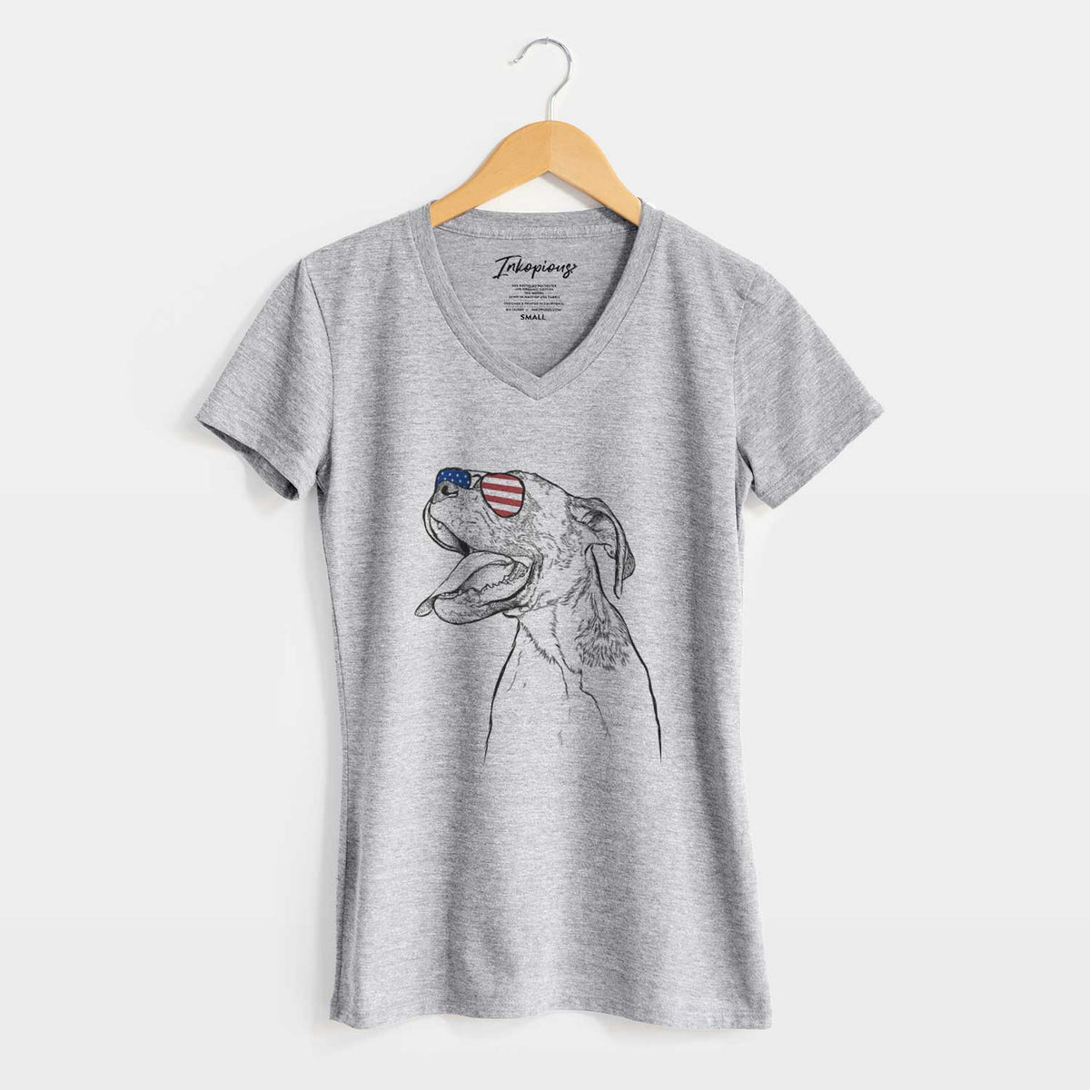 USA Floyd the Boxer - Women's Perfect V-neck Shirt