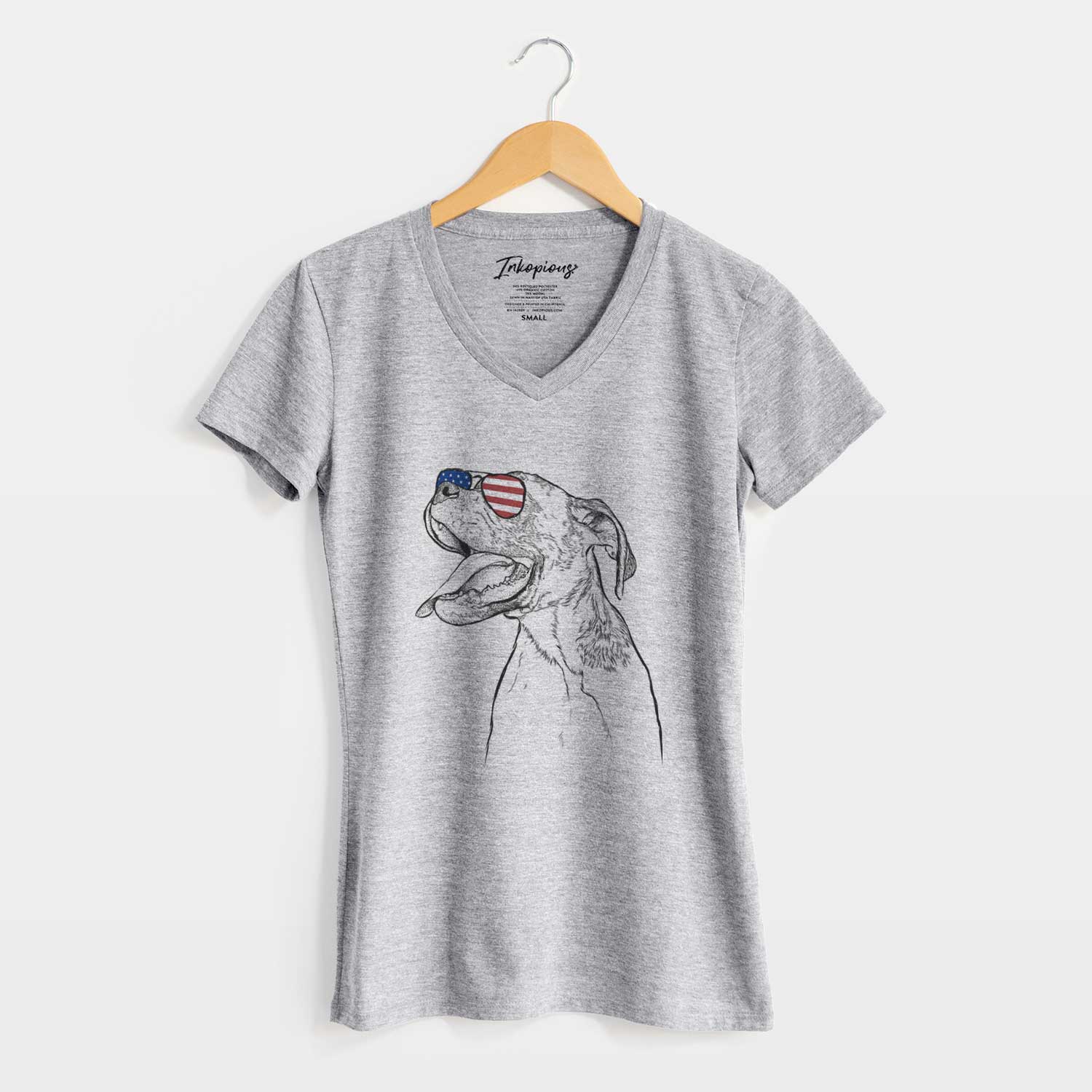 USA Floyd the Boxer - Women's Perfect V-neck Shirt