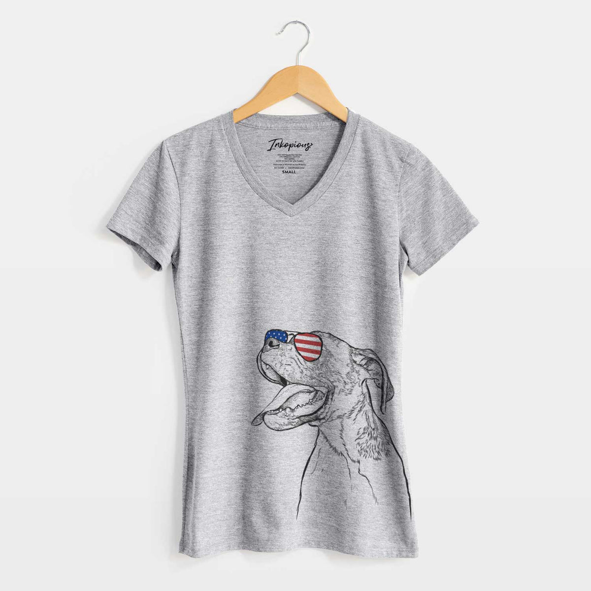 USA Floyd the Boxer - Women's Perfect V-neck Shirt