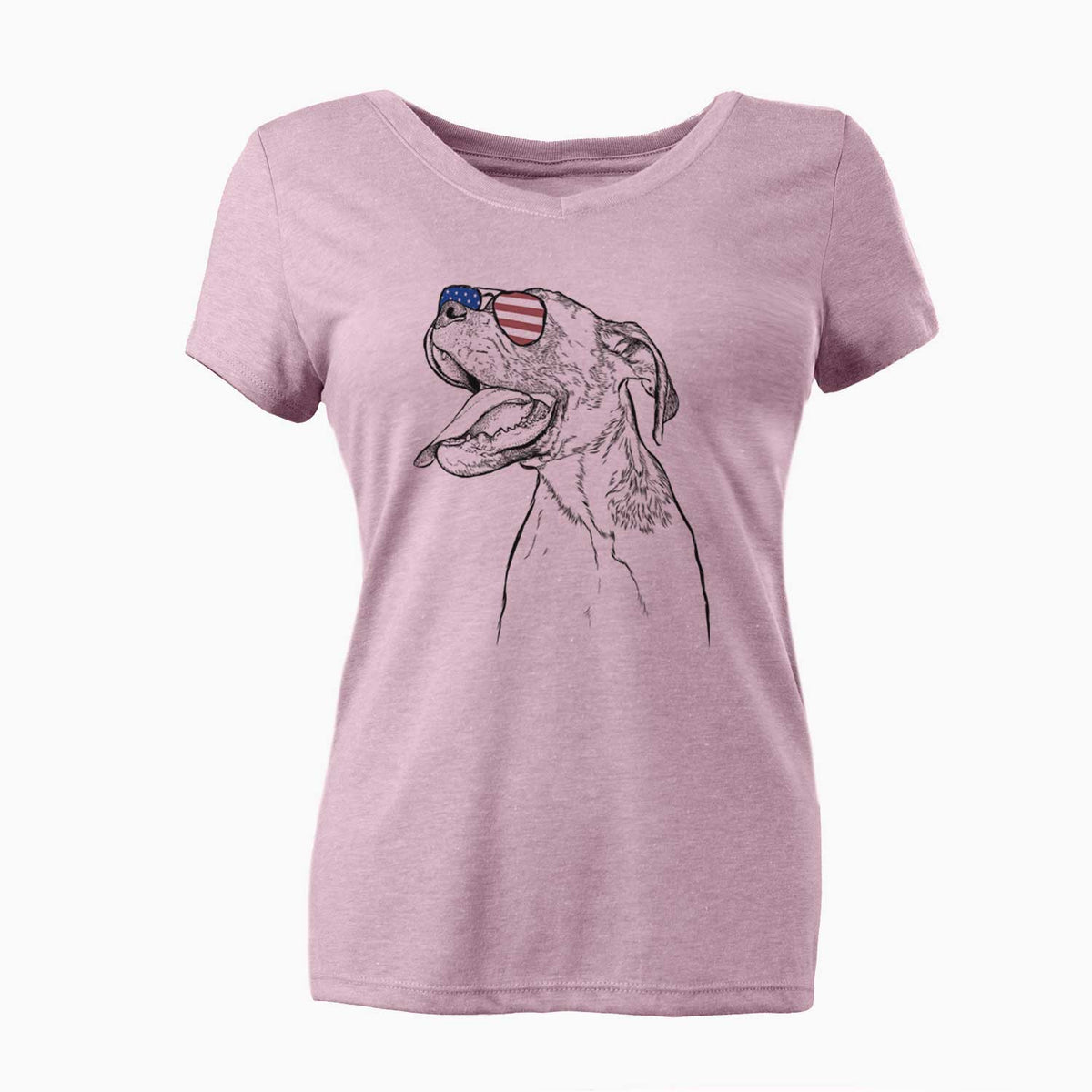 USA Floyd the Boxer - Women's Perfect V-neck Shirt