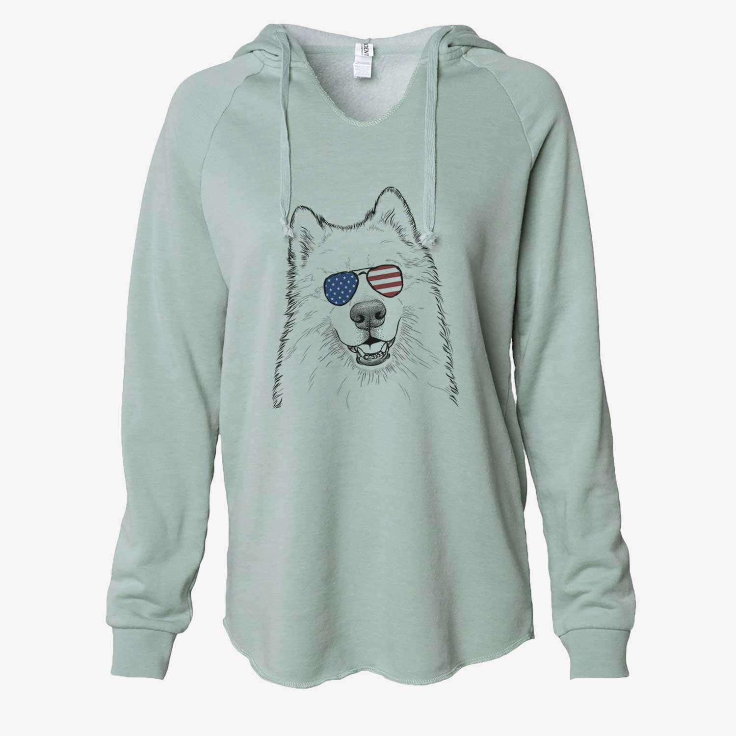 USA Foster the Samoyed - Cali Wave Hooded Sweatshirt