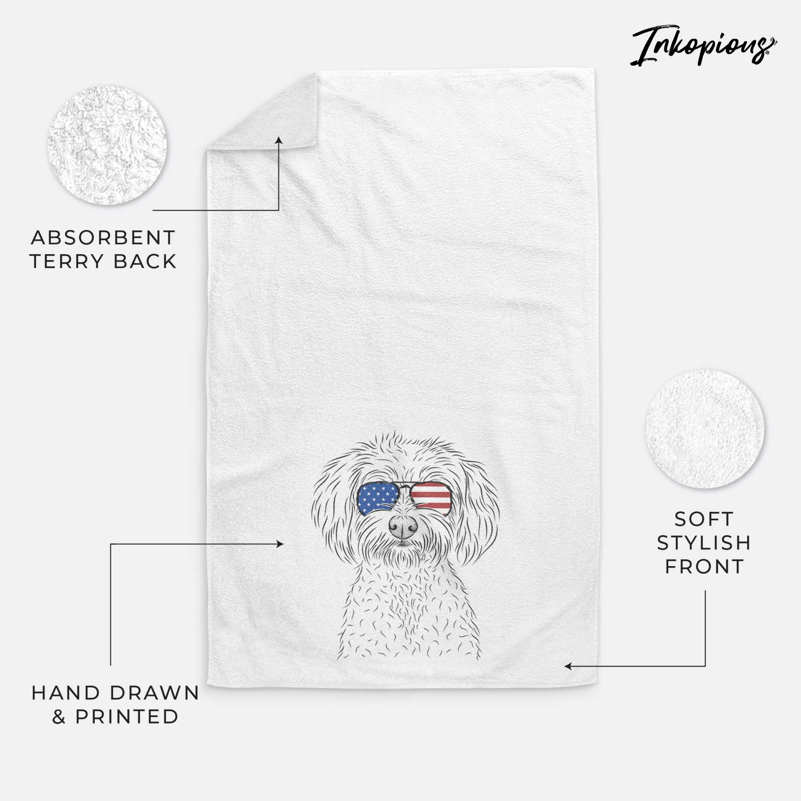 Francesca the Maltipoo Decorative Hand Towel