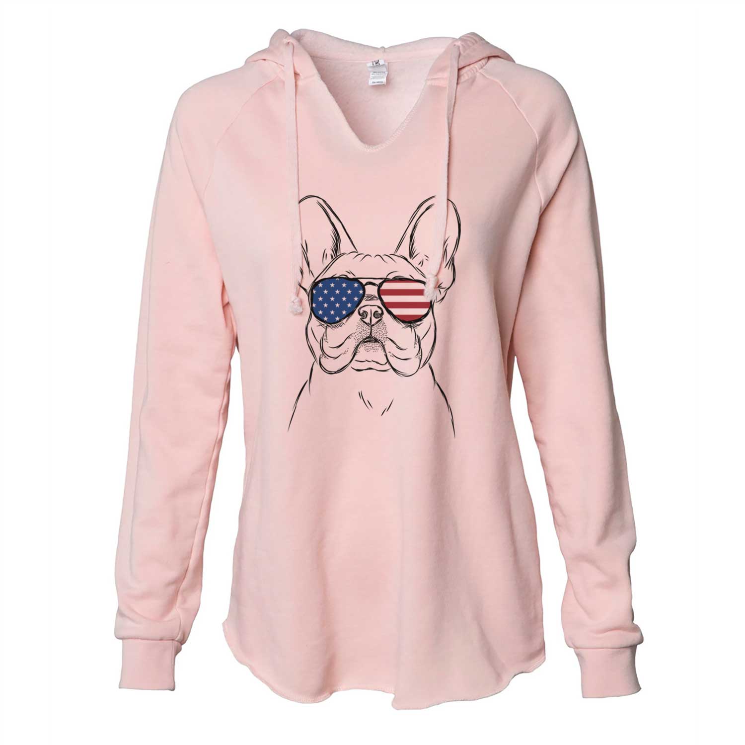 USA Franco the French Bulldog - Cali Wave Hooded Sweatshirt