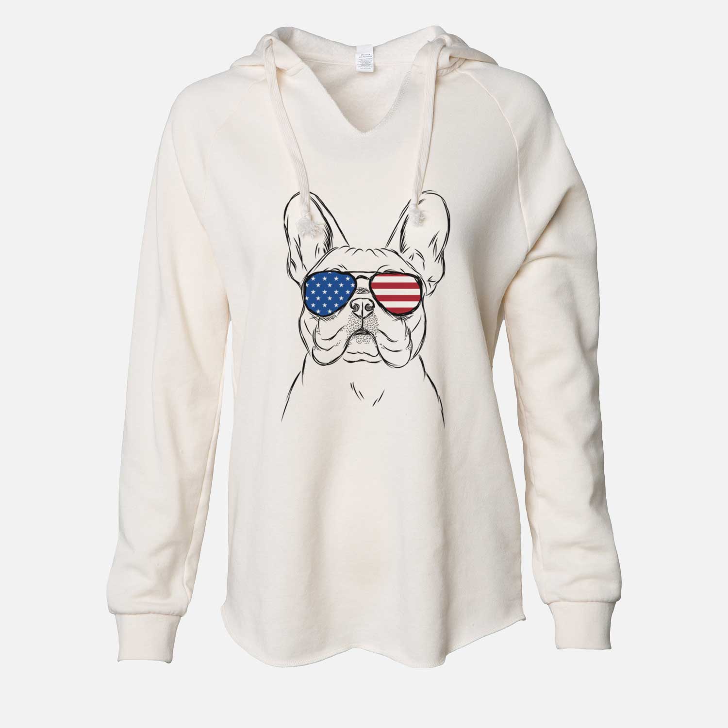 USA Franco the French Bulldog - Cali Wave Hooded Sweatshirt