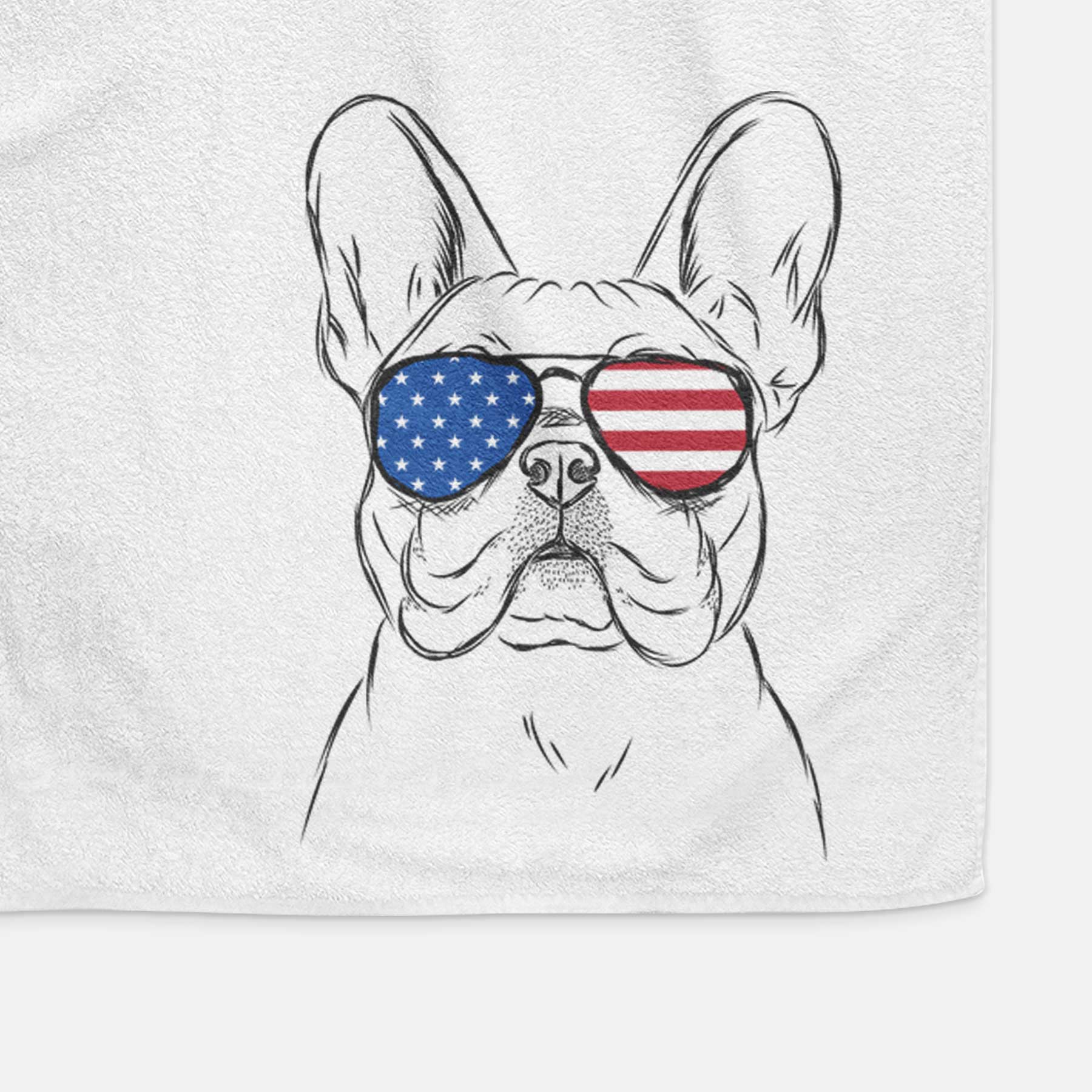 Franco the French Bulldog Decorative Hand Towel