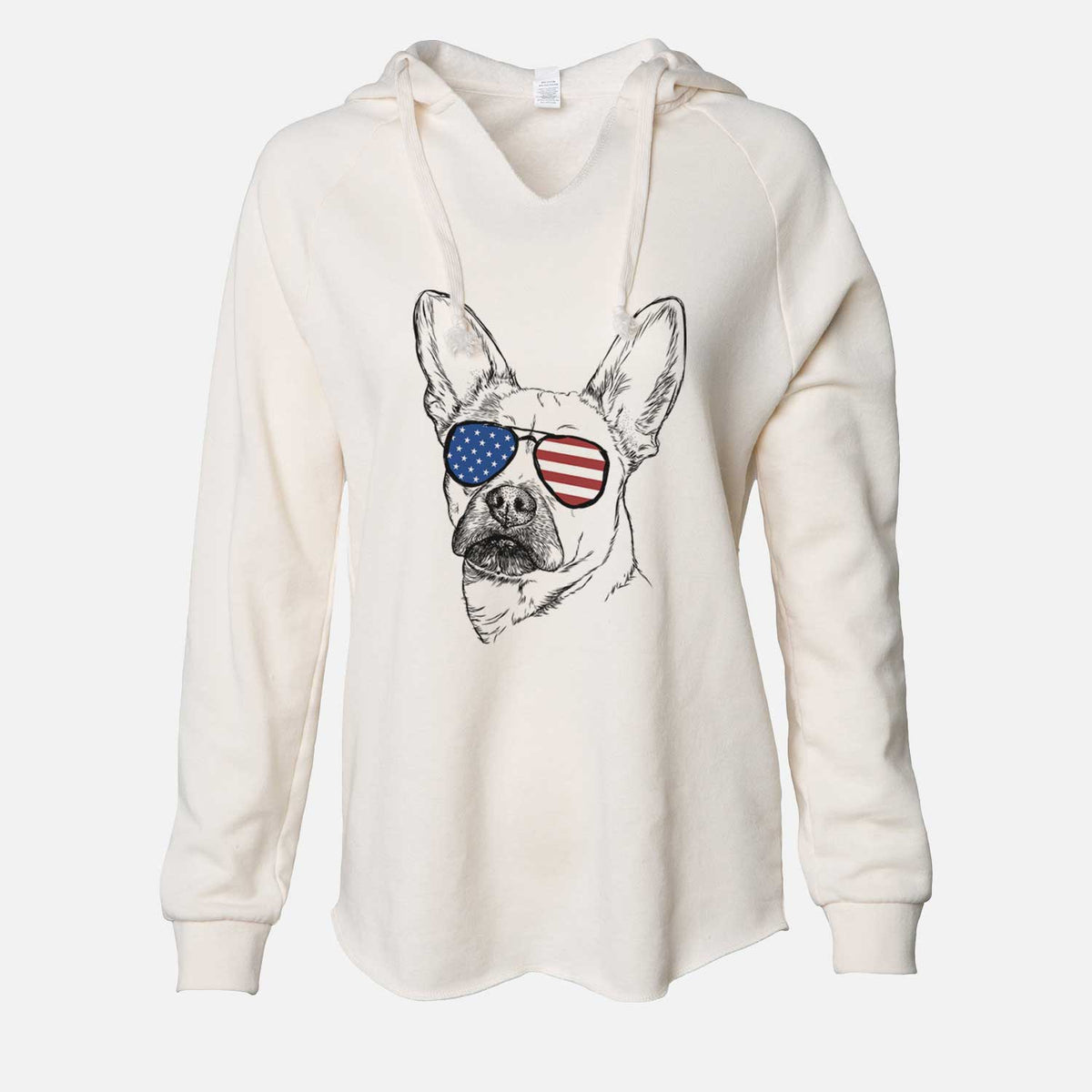 USA Frankie the Mixed Breed - Cali Wave Hooded Sweatshirt