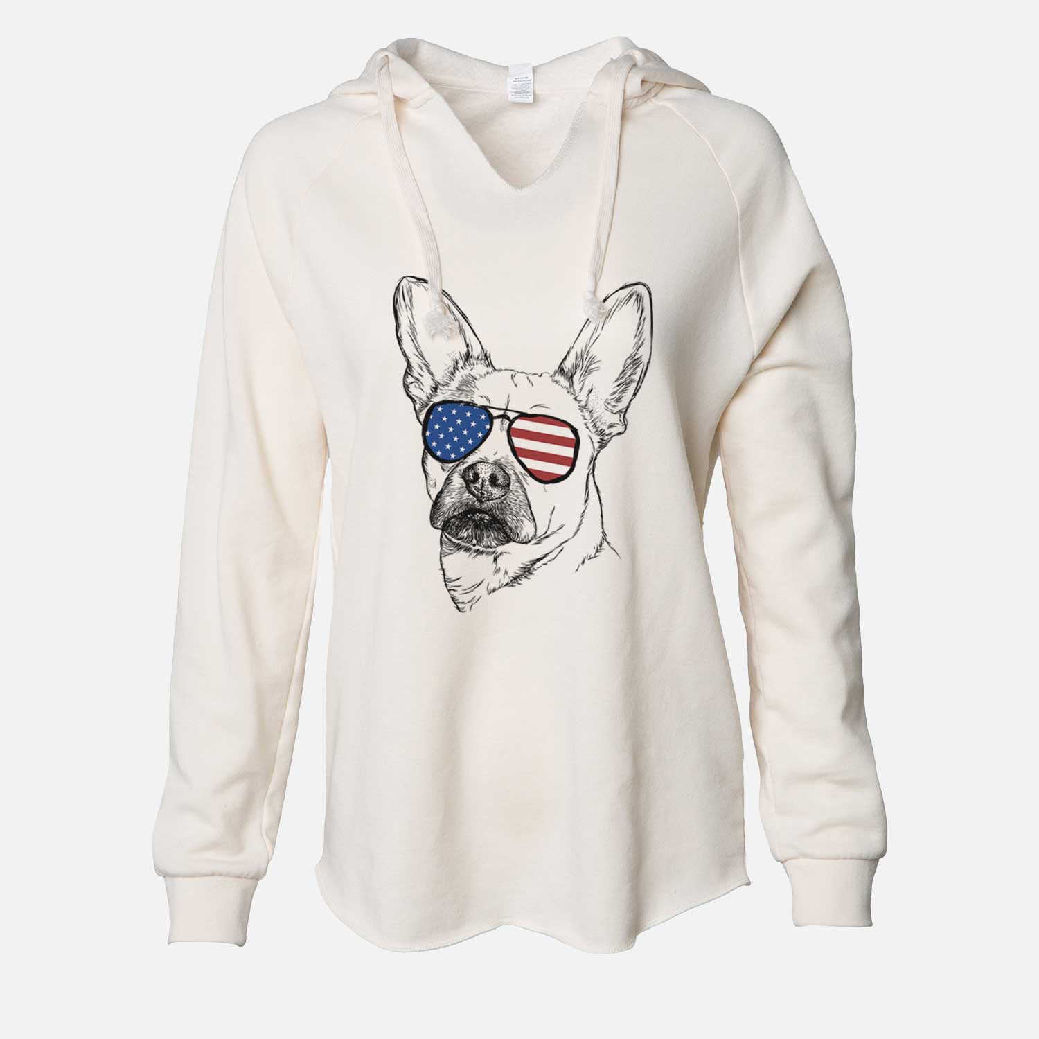 USA Frankie the Mixed Breed - Cali Wave Hooded Sweatshirt