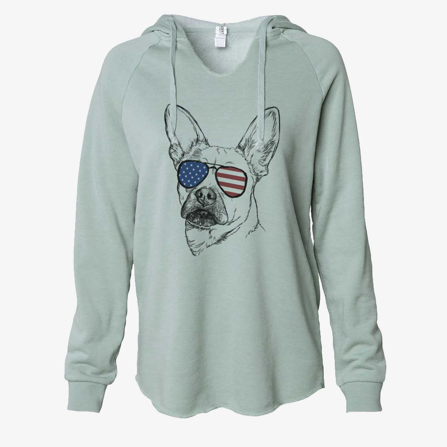 USA Frankie the Mixed Breed - Cali Wave Hooded Sweatshirt
