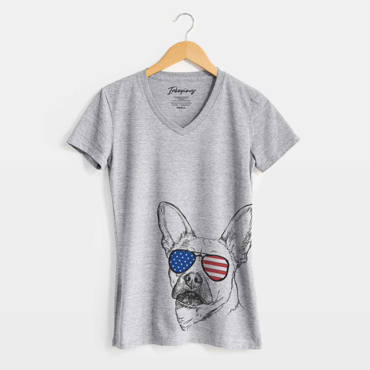USA Frankie the Mixed Breed - Women's Perfect V-neck Shirt
