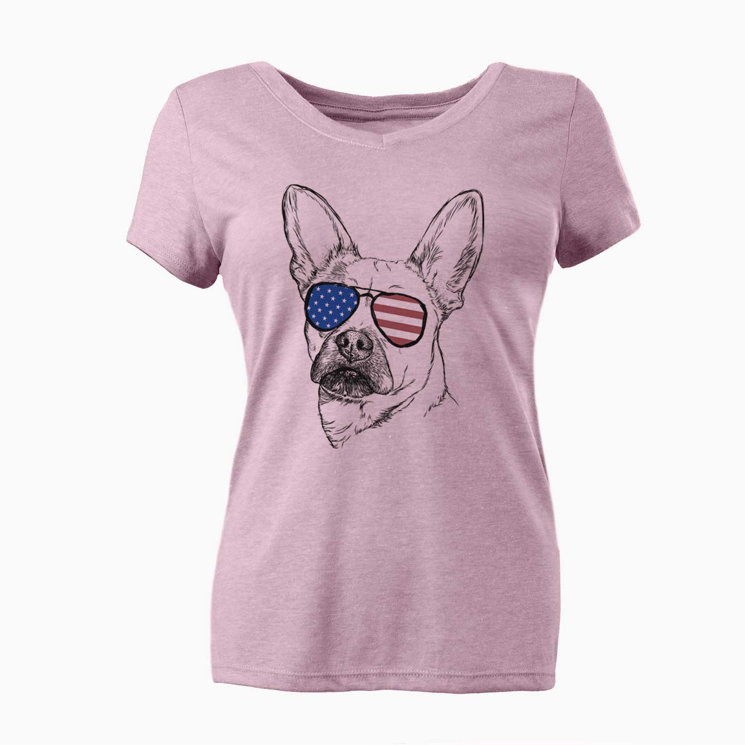 USA Frankie the Mixed Breed - Women's Perfect V-neck Shirt