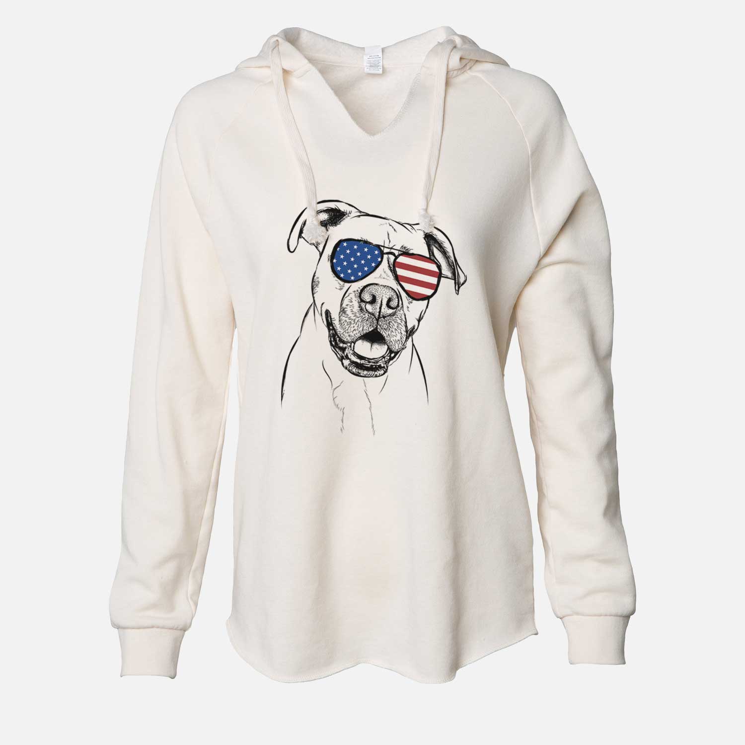 USA Frankie Tankie the Boxer Mix - Cali Wave Hooded Sweatshirt