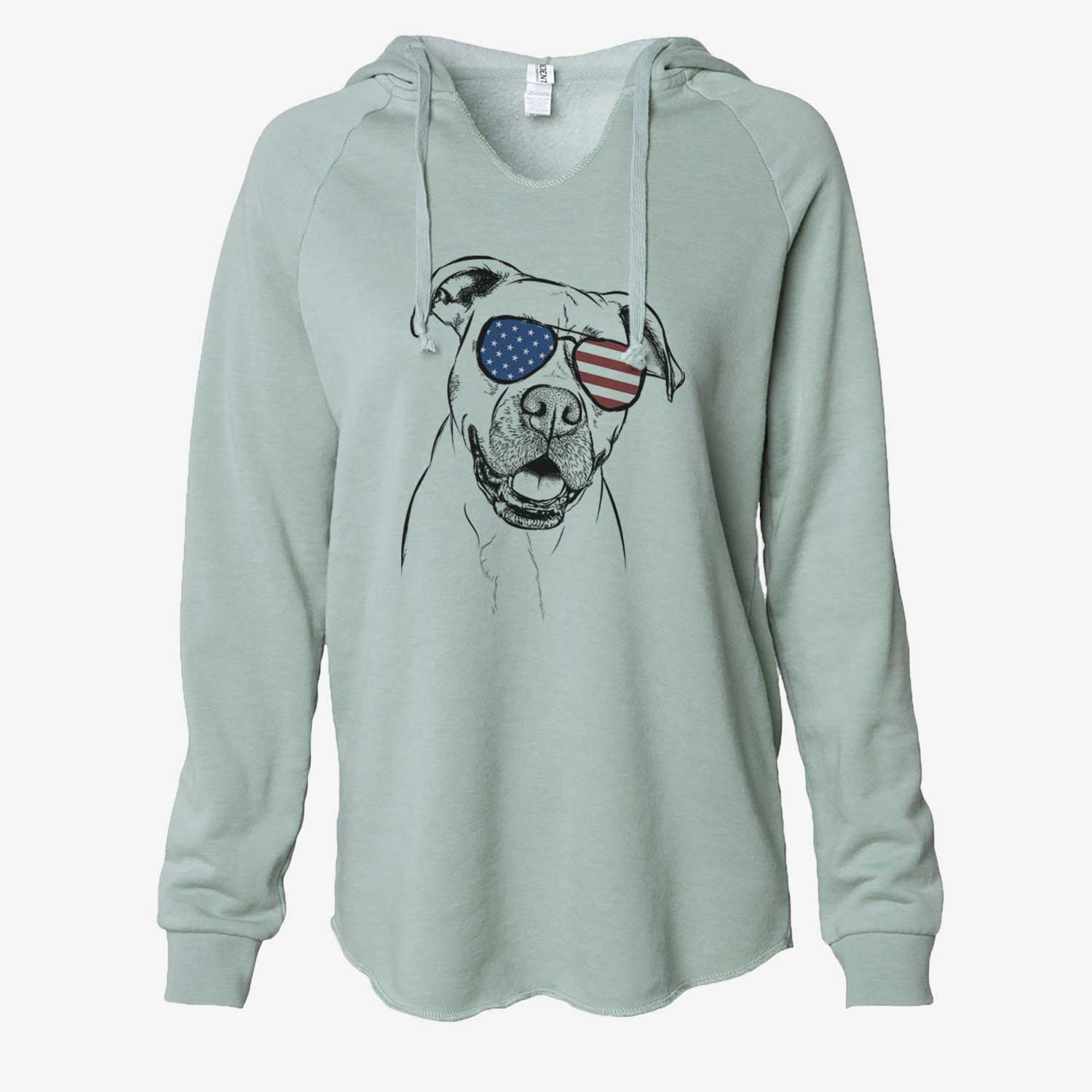 USA Frankie Tankie the Boxer Mix - Cali Wave Hooded Sweatshirt