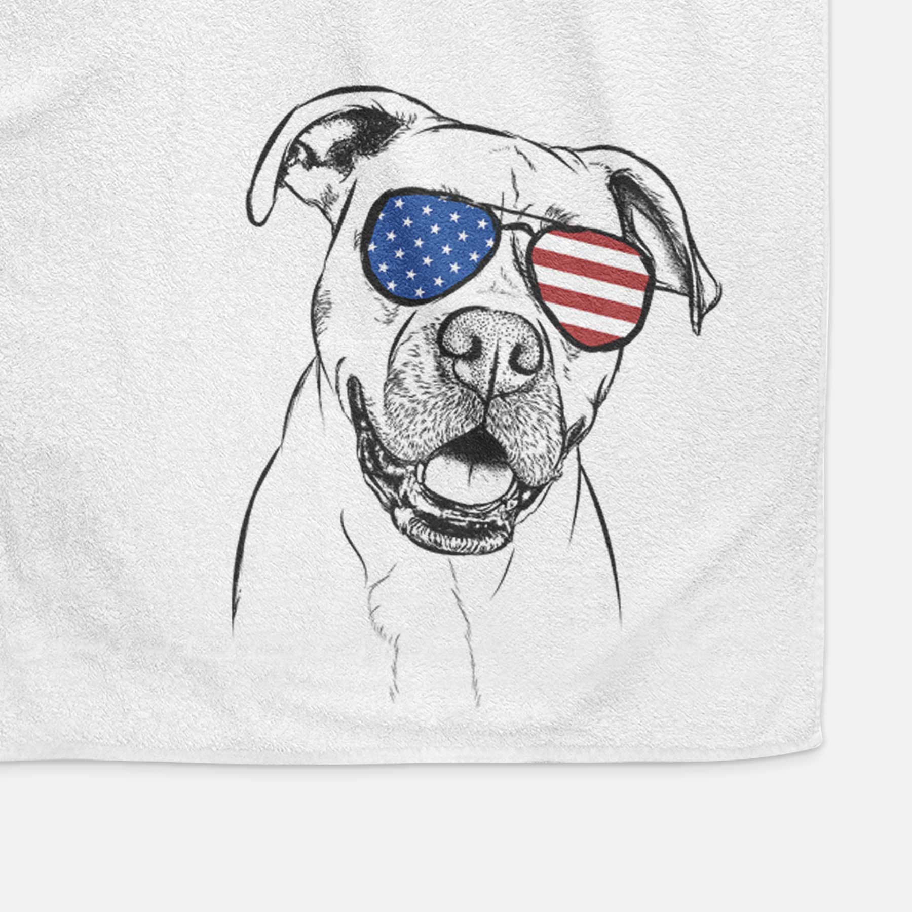 Frankie Tankie the Boxer Mix Decorative Hand Towel