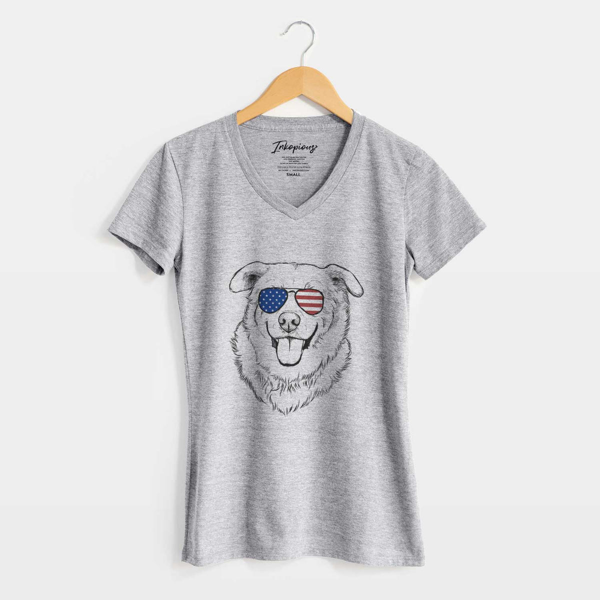 USA Freeley the Mixed Breed - Women&#39;s Perfect V-neck Shirt