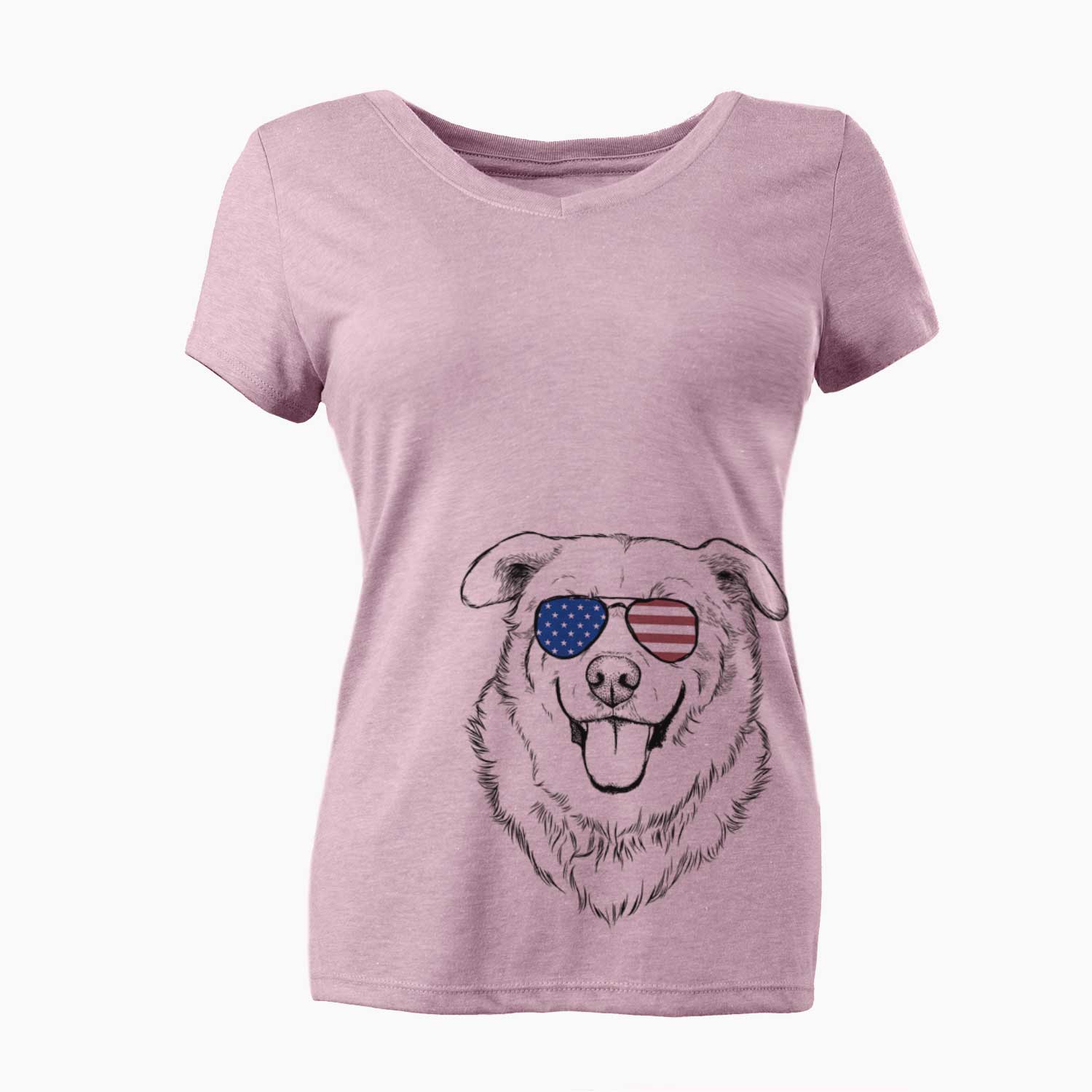 USA Freeley the Mixed Breed - Women's Perfect V-neck Shirt