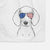 Frejya the Weimaraner Decorative Hand Towel