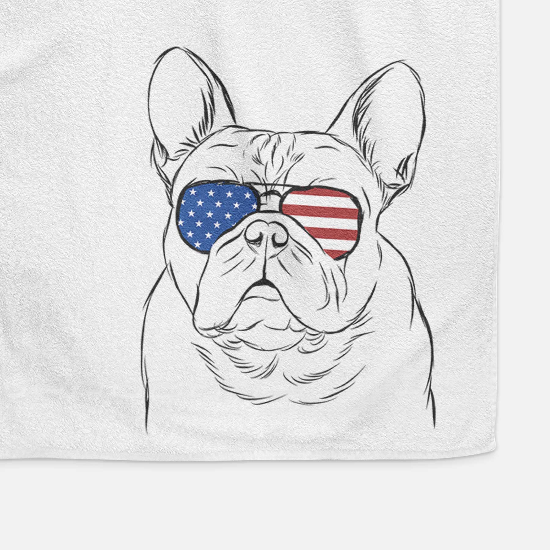 Fudge the French Bulldog Decorative Hand Towel