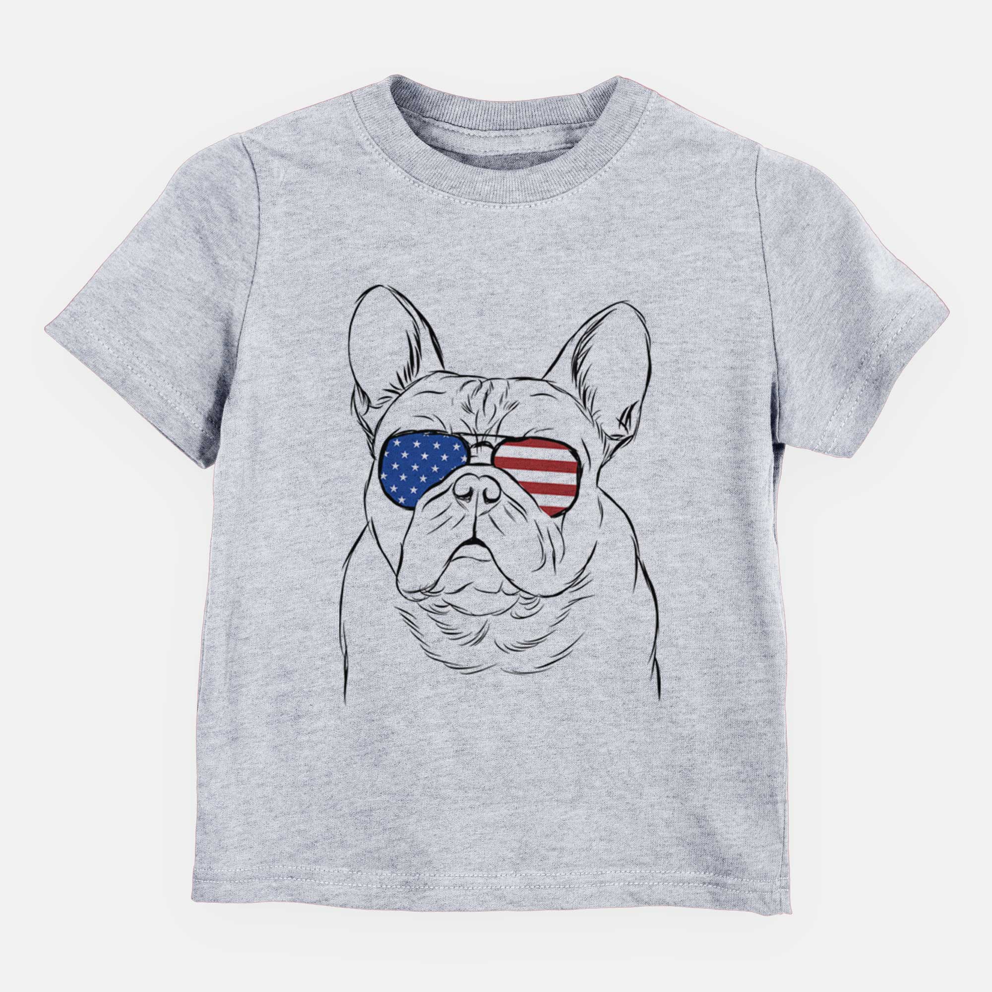 USA Fudge the French Bulldog - Kids/Youth/Toddler Shirt