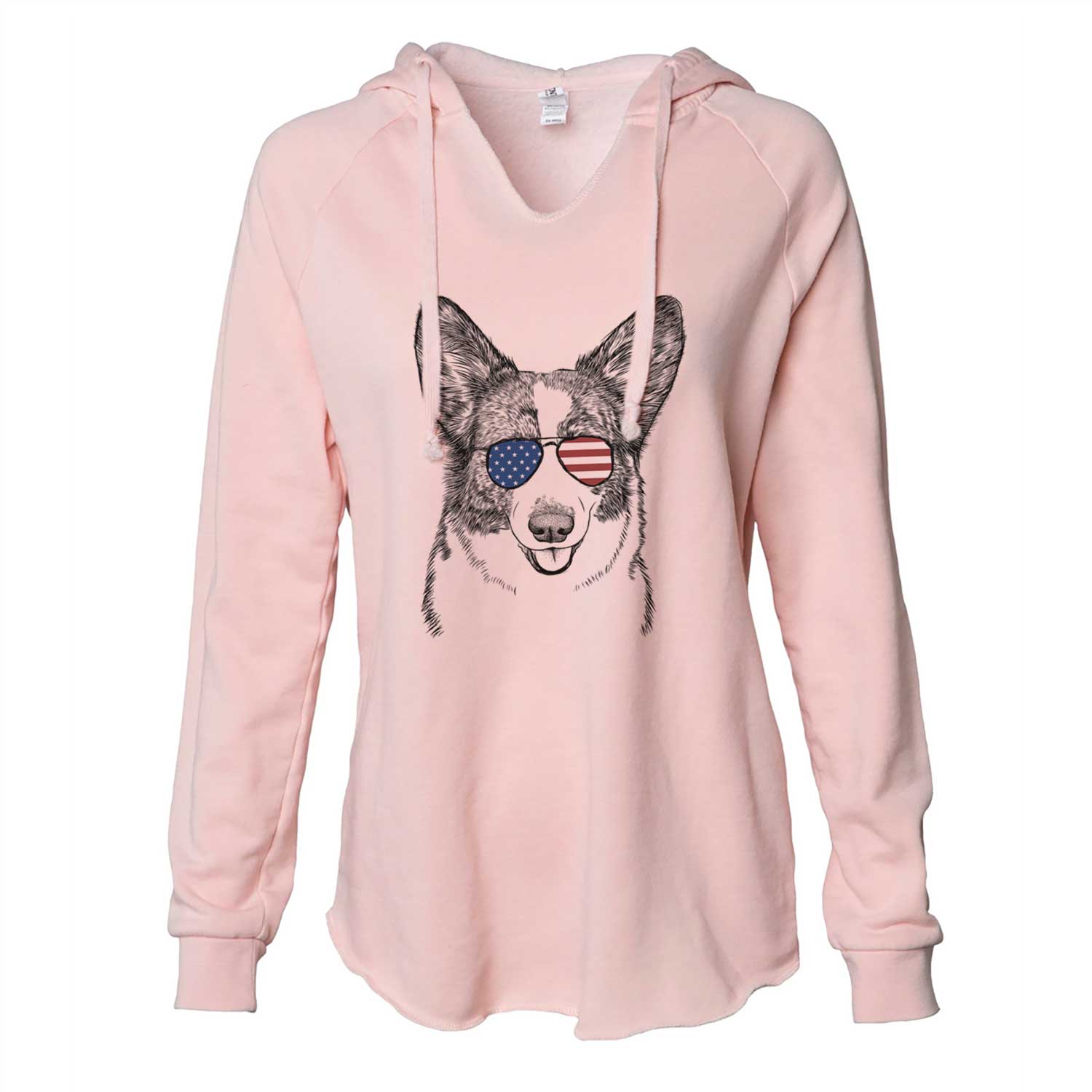 USA Gabby the Cardigan Welsh Corgi - Cali Wave Hooded Sweatshirt