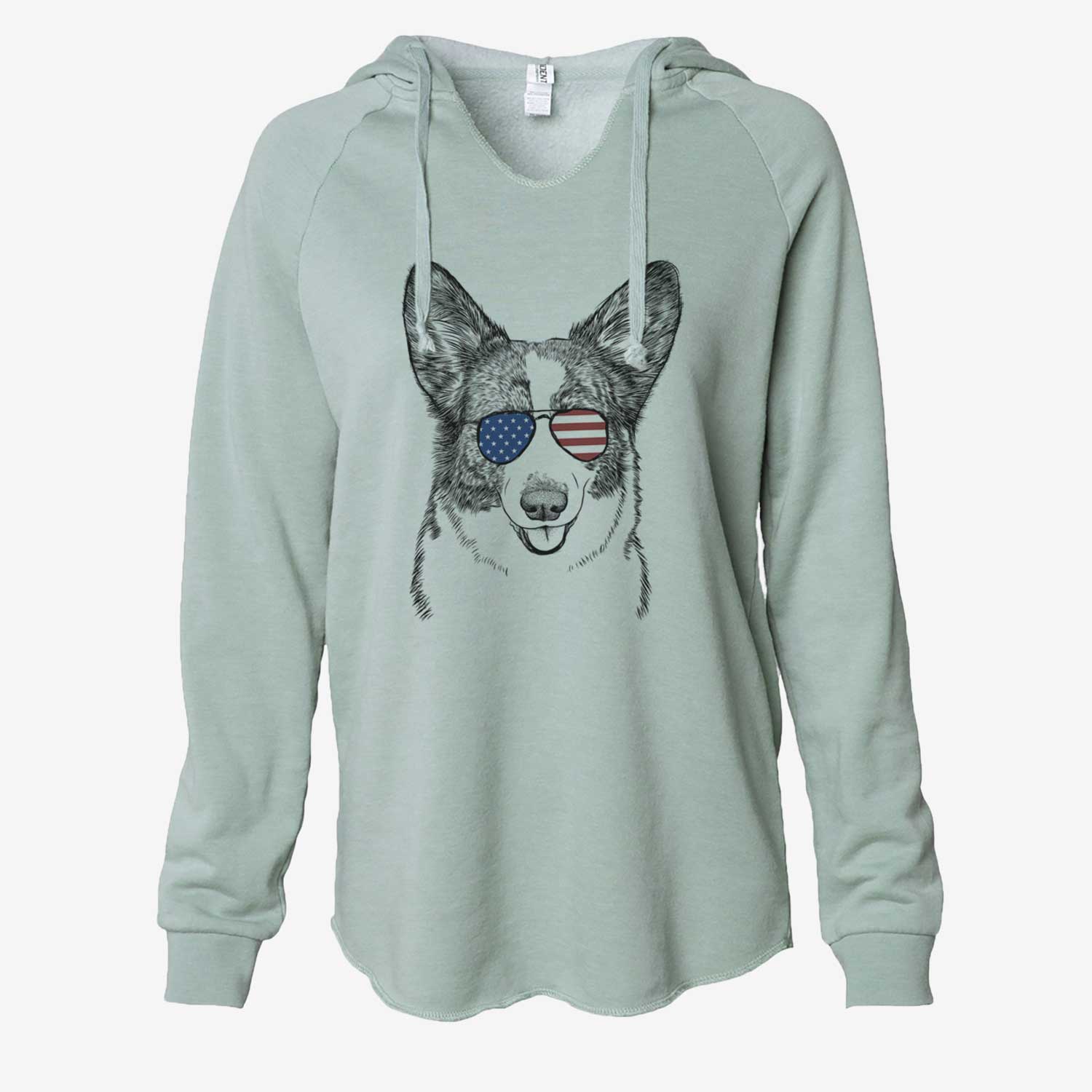 USA Gabby the Cardigan Welsh Corgi - Cali Wave Hooded Sweatshirt