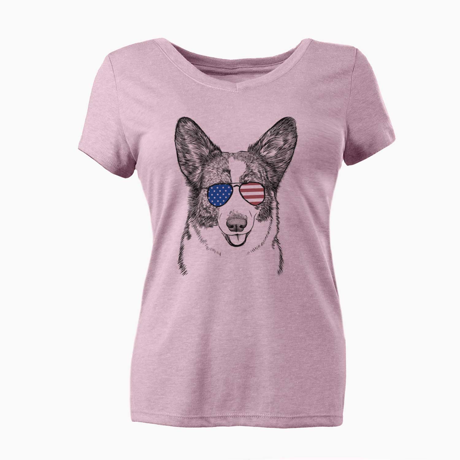 USA Gabby the Cardigan Welsh Corgi - Women's Perfect V-neck Shirt