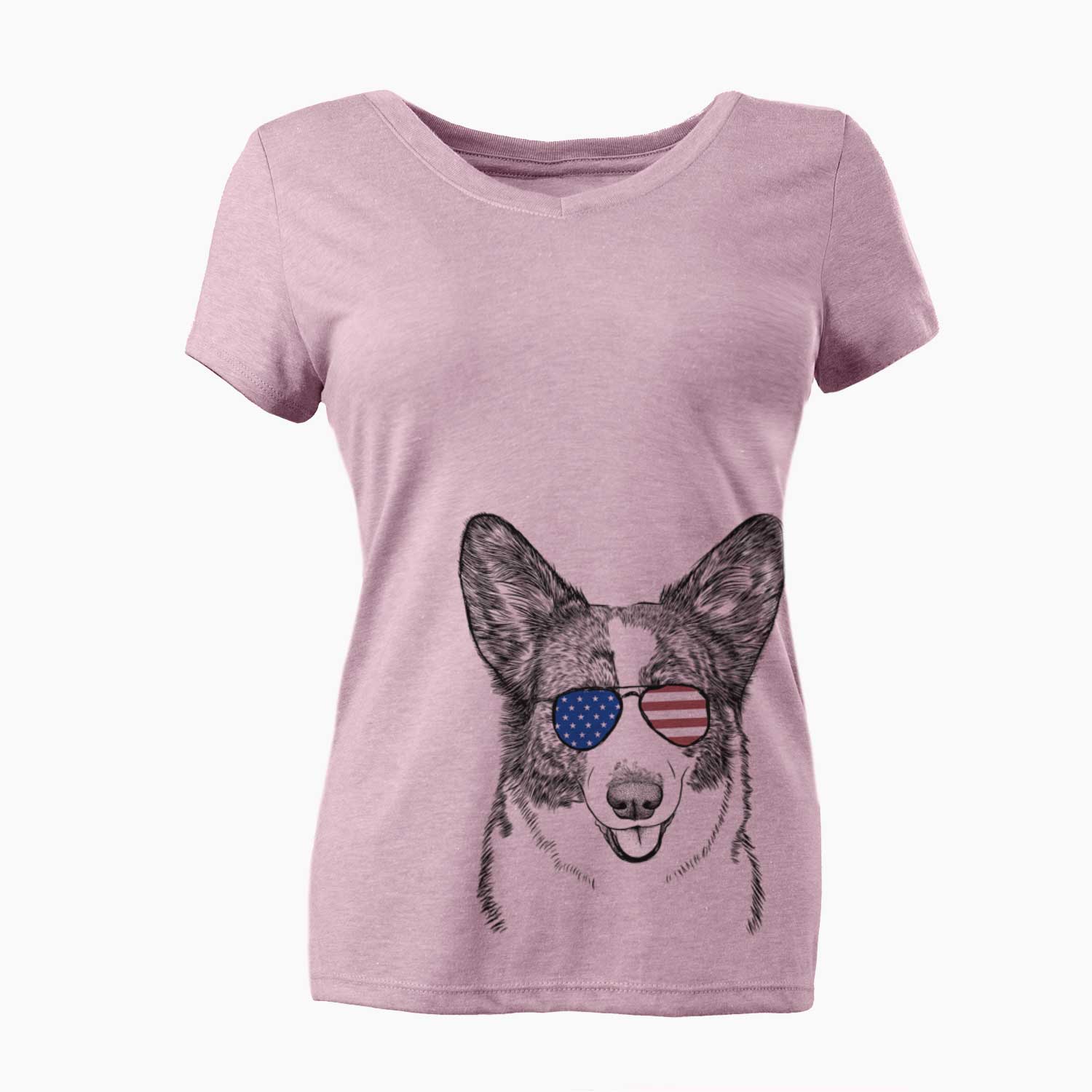 USA Gabby the Cardigan Welsh Corgi - Women's Perfect V-neck Shirt