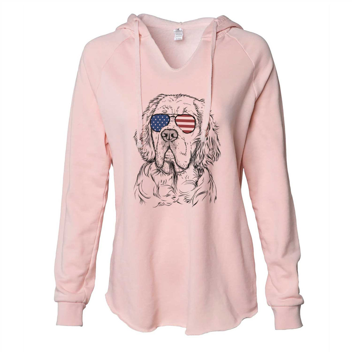 USA Gary the Clumber Spaniel - Cali Wave Hooded Sweatshirt