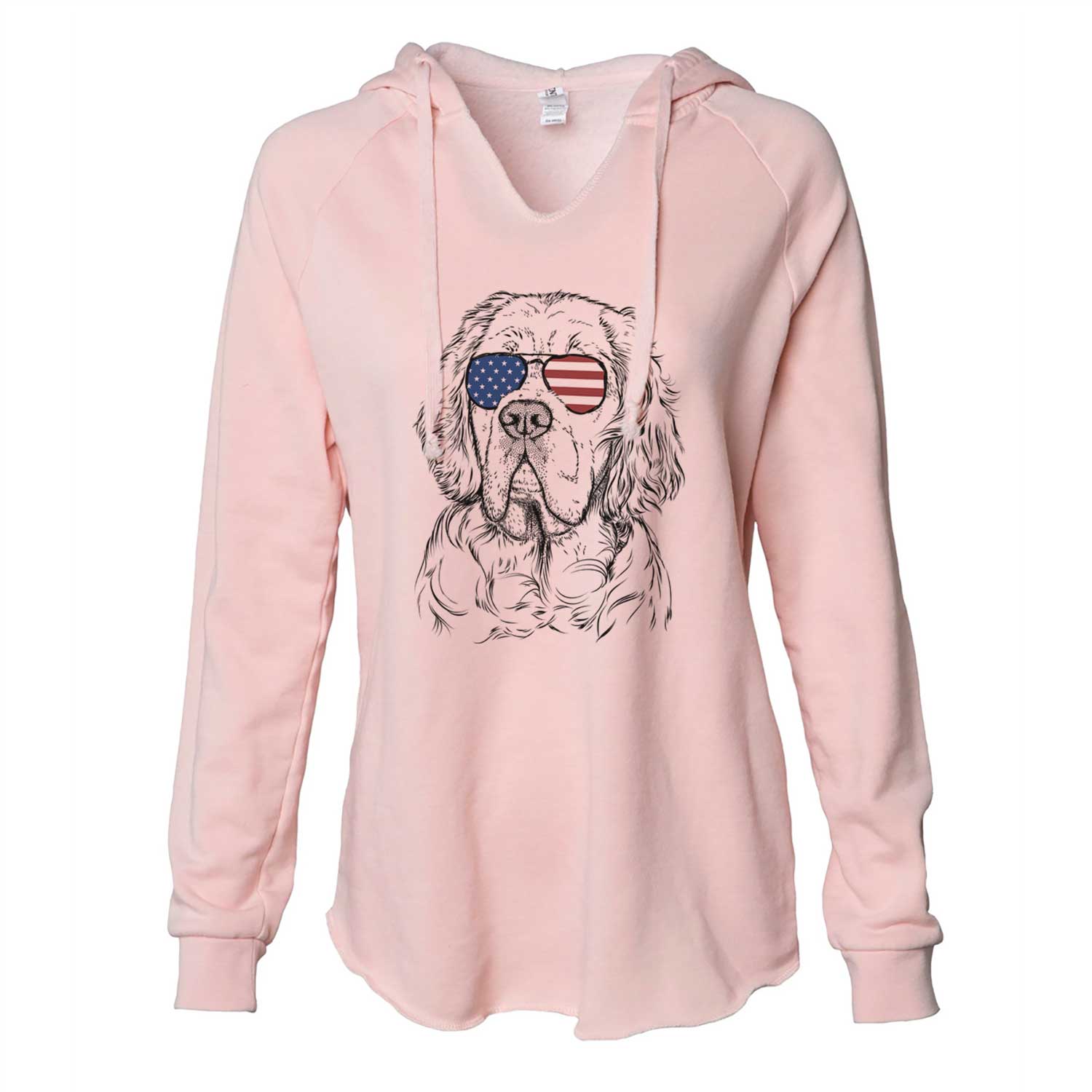 USA Gary the Clumber Spaniel - Cali Wave Hooded Sweatshirt