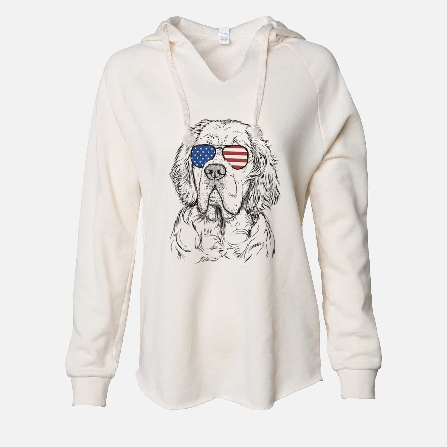 USA Gary the Clumber Spaniel - Cali Wave Hooded Sweatshirt