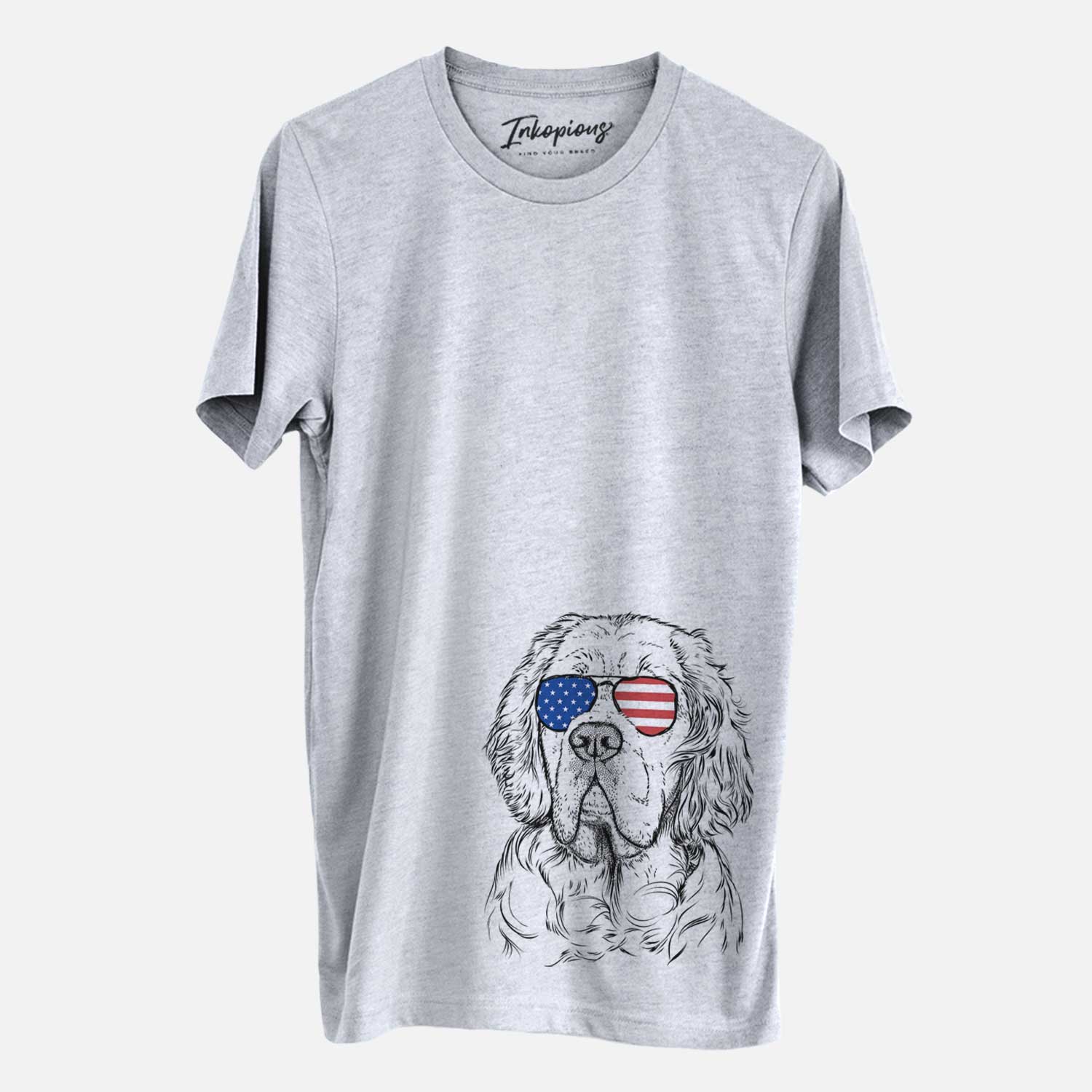 USA Gary the Clumber Spaniel - Unisex Crewneck