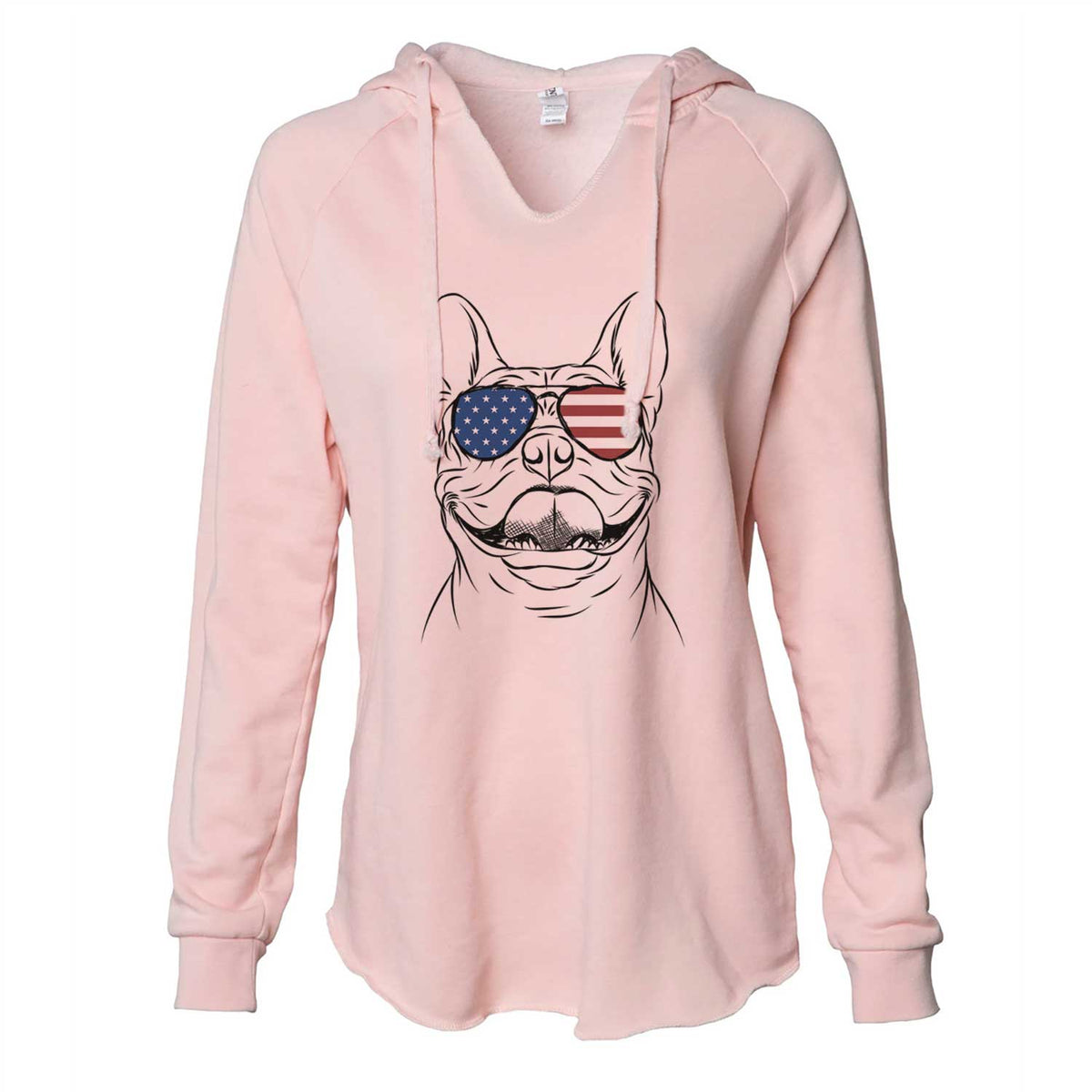 USA Gaston the French Bulldog - Cali Wave Hooded Sweatshirt