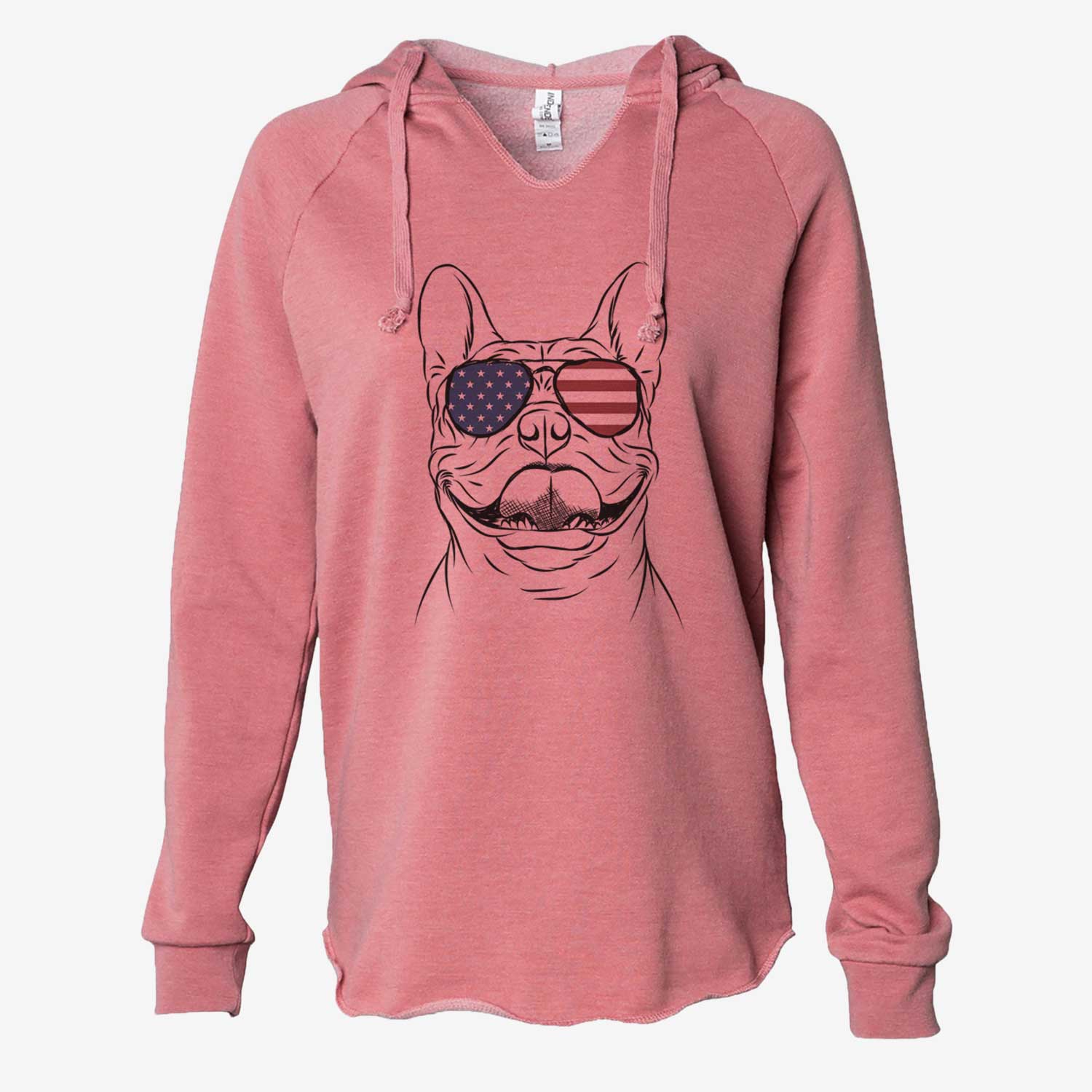 USA Gaston the French Bulldog - Cali Wave Hooded Sweatshirt