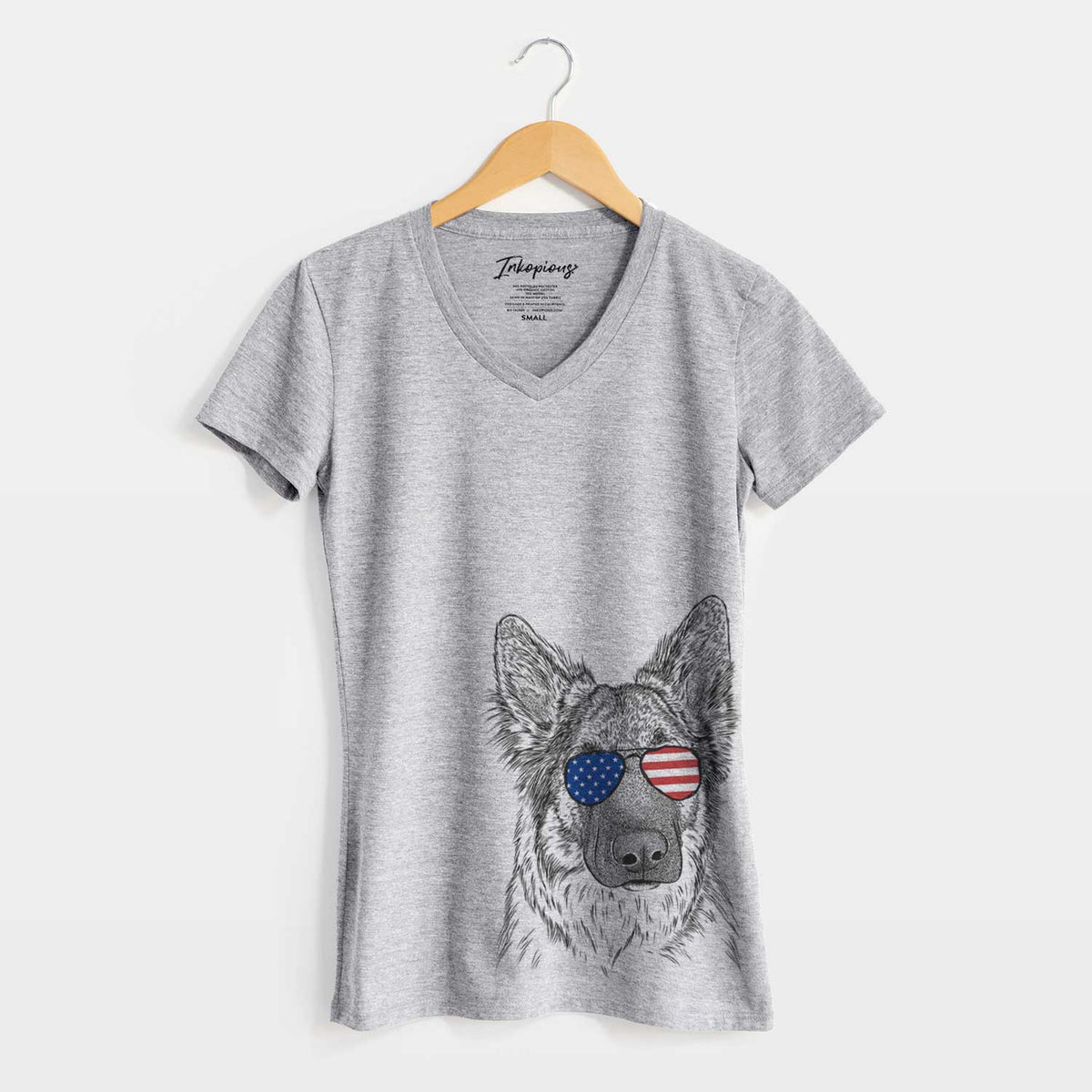 USA Geddy the Shiloh Shepherd - Women's Perfect V-neck Shirt