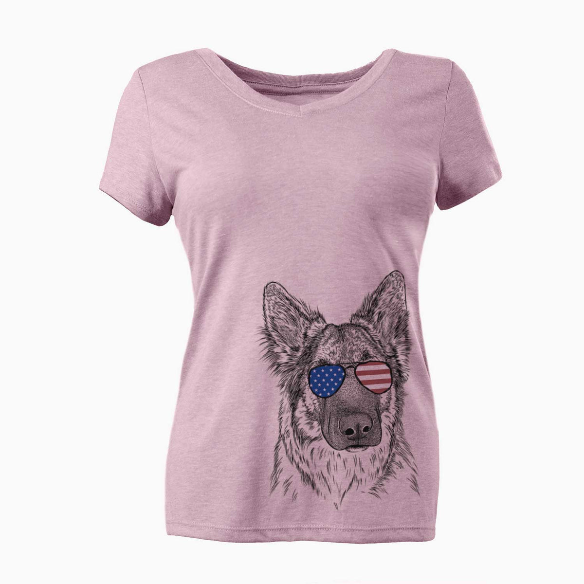 USA Geddy the Shiloh Shepherd - Women's Perfect V-neck Shirt