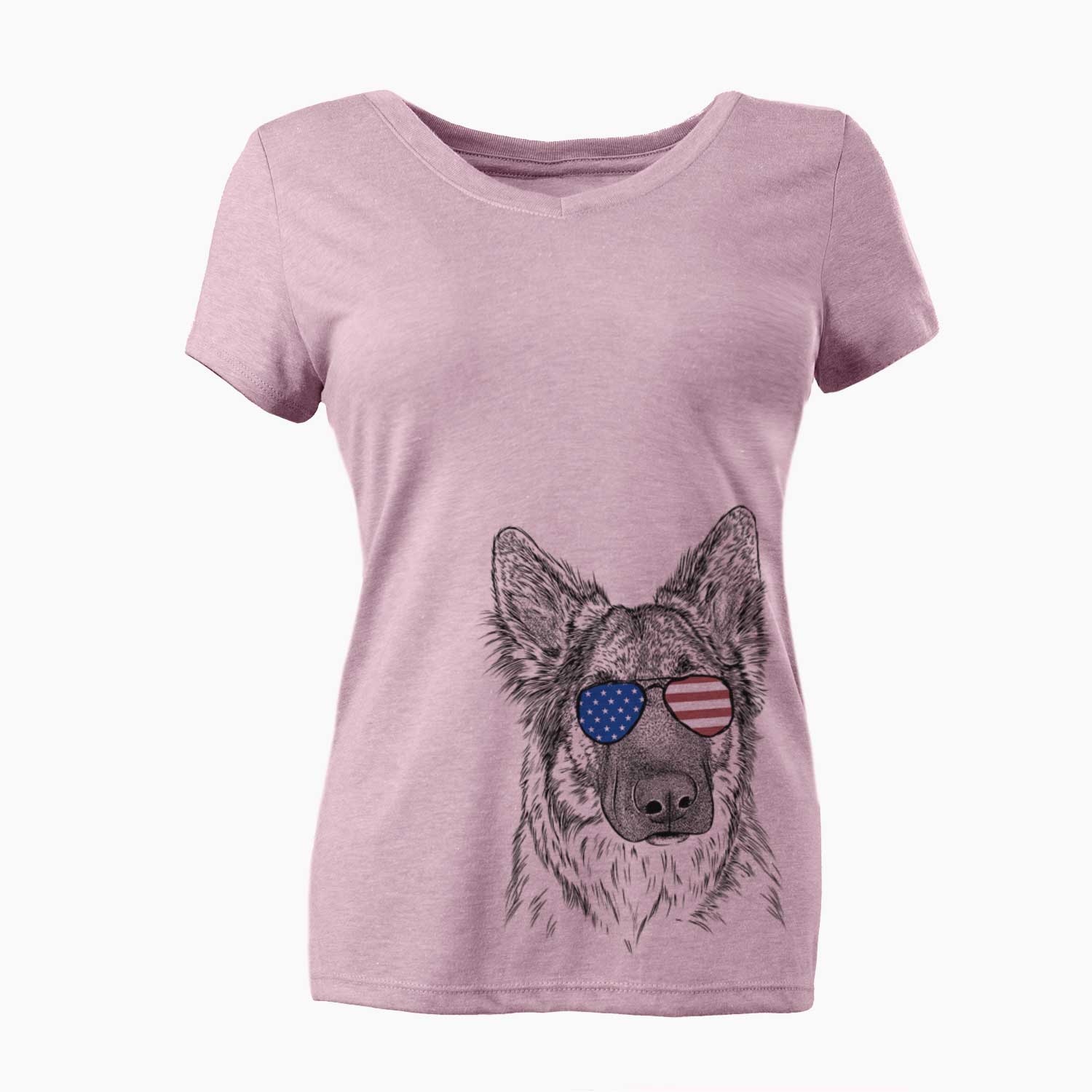 USA Geddy the Shiloh Shepherd - Women's Perfect V-neck Shirt