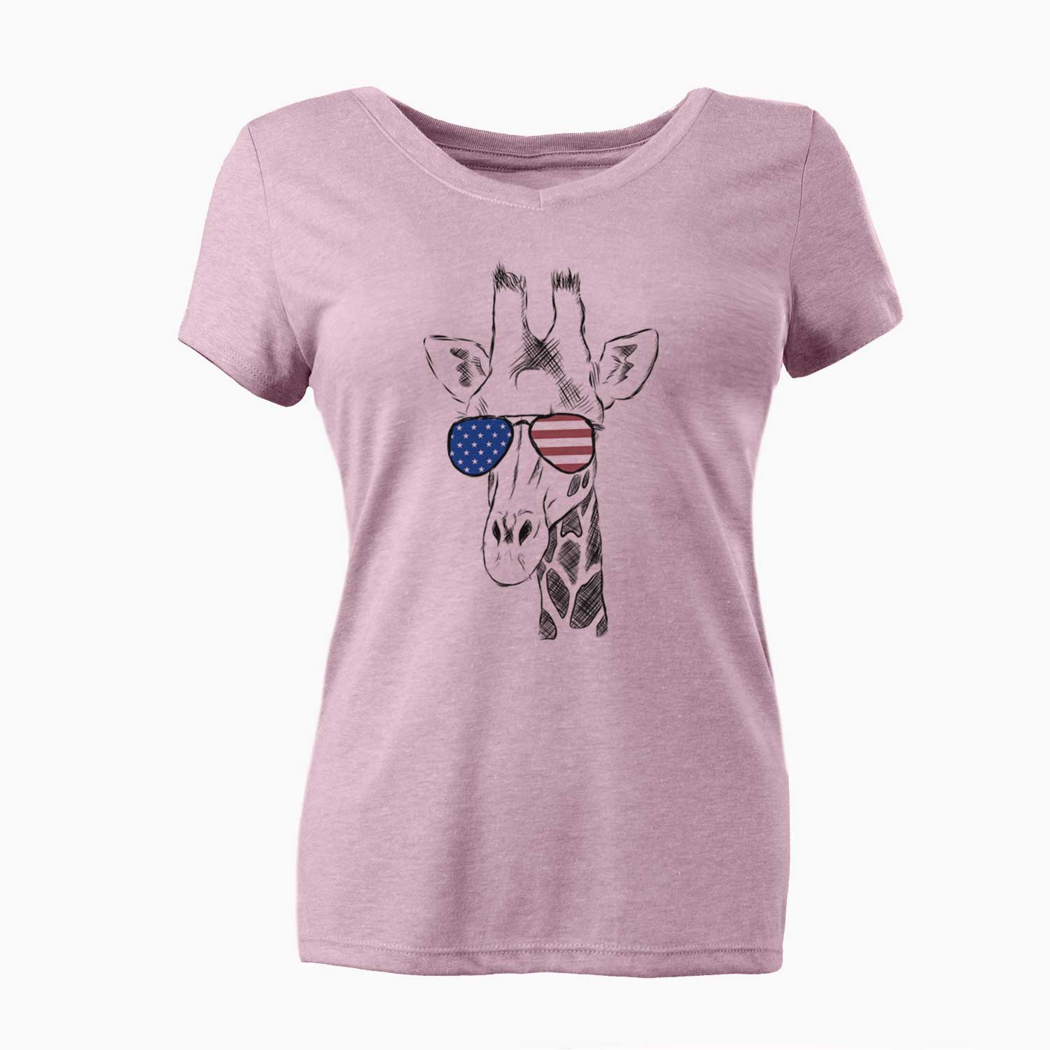 USA Geoffrey the Giraffe - Women's Perfect V-neck Shirt