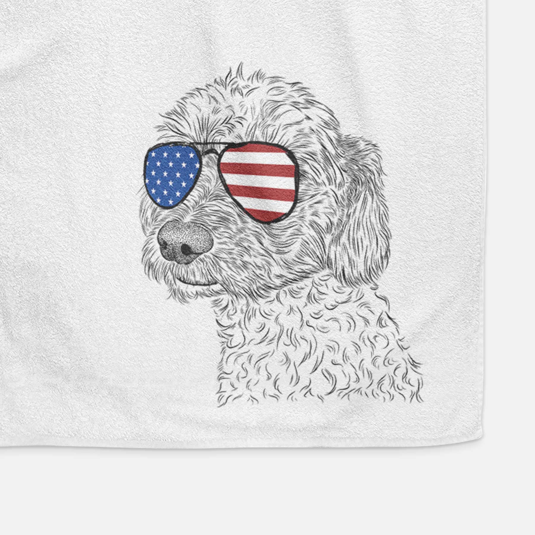 Georgie Boy the Mixed Breed Decorative Hand Towel