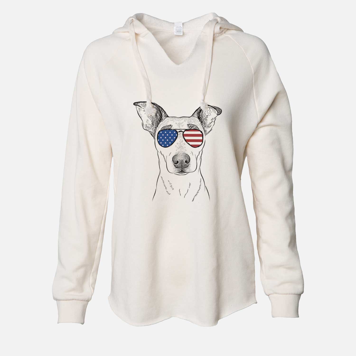 USA Georgie Rat the Terrier Mix - Cali Wave Hooded Sweatshirt