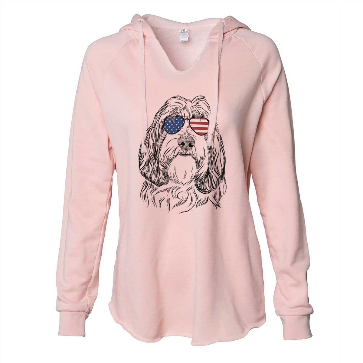 USA Gerard the Petit Basset Griffon Vendeen - Cali Wave Hooded Sweatshirt