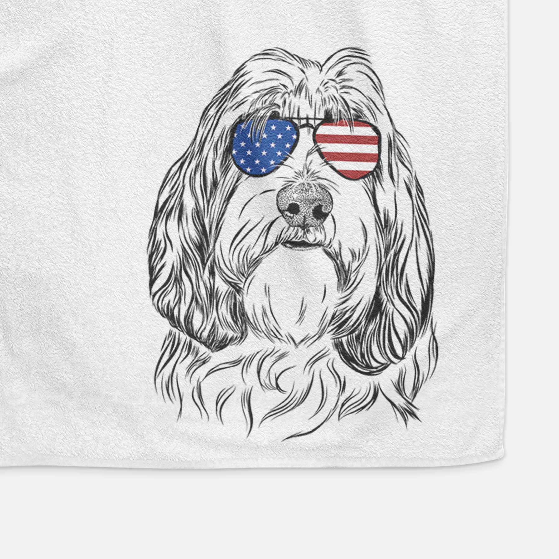 Gerard the Petit Basset Griffon Vendeen Decorative Hand Towel