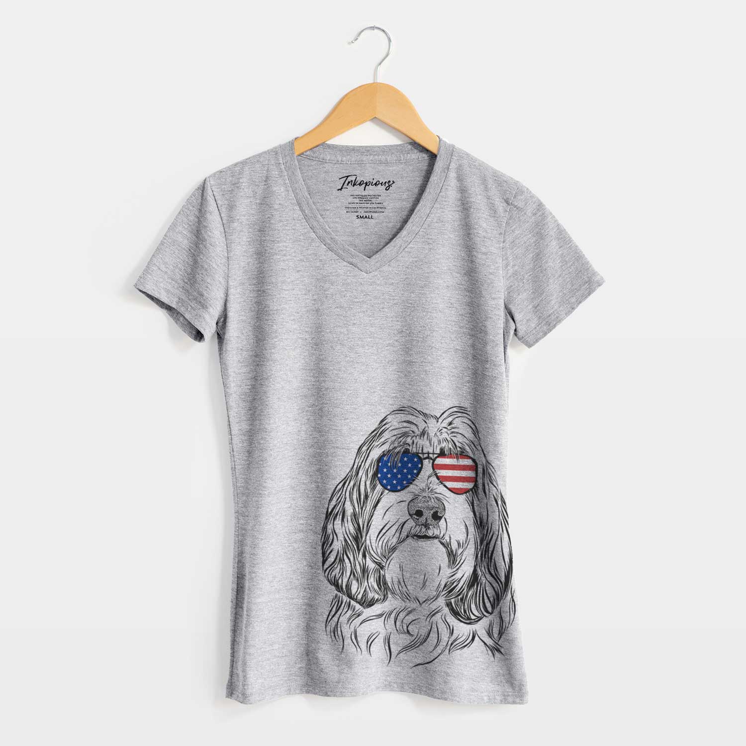 USA Gerard the Petit Basset Griffon Vendeen - Women's Perfect V-neck Shirt