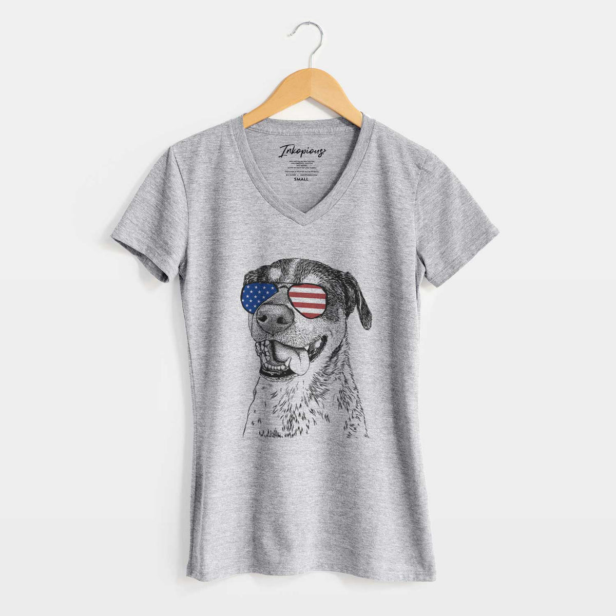 USA Gerti the Mixed Breed - Women&#39;s Perfect V-neck Shirt