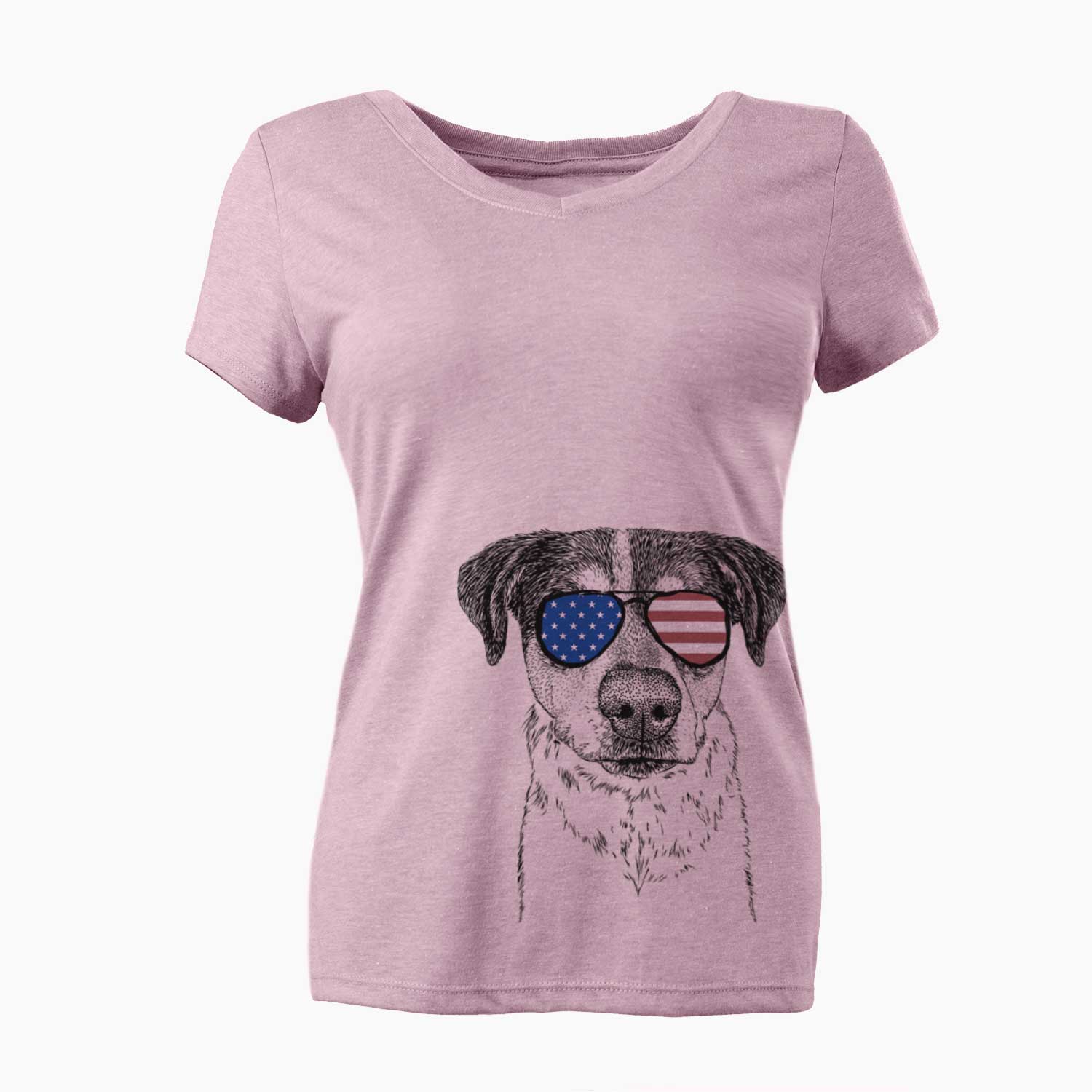 USA Gertrude the Mixed Breed - Women's Perfect V-neck Shirt