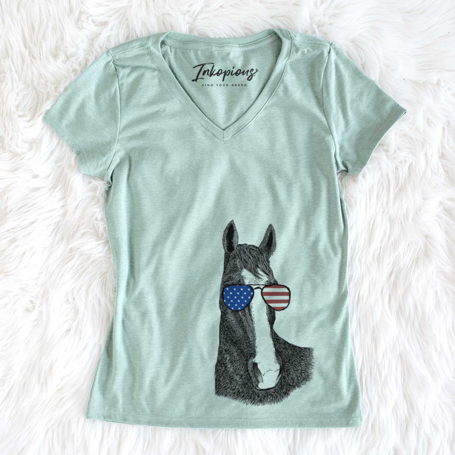 USA Gibson the Tennessee Walking Horse - Women's Perfect V-neck Shirt