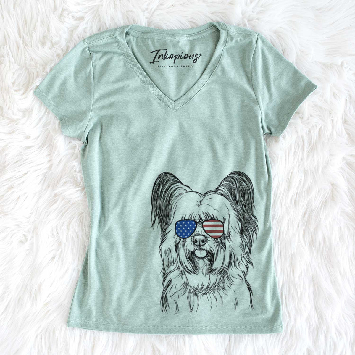 USA Gideon the Skye Terrier - Women's Perfect V-neck Shirt