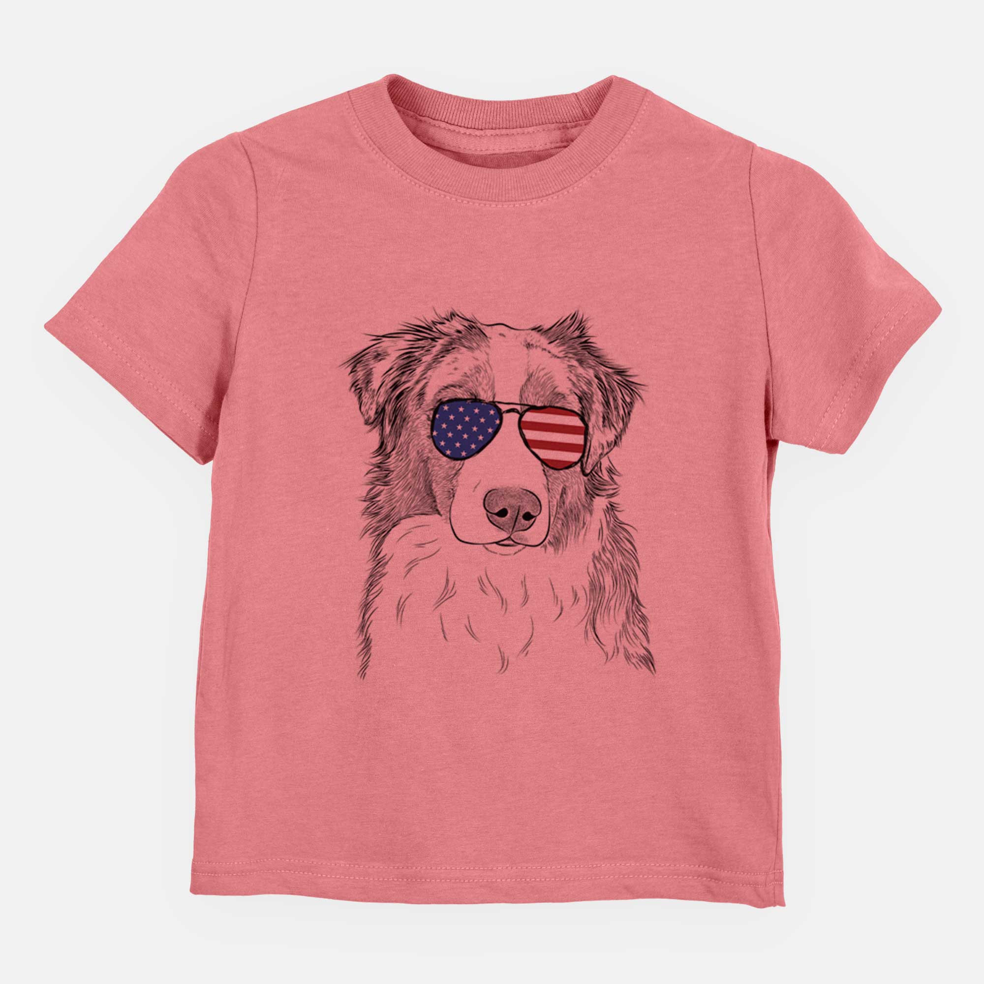 USA Ginger the Australian Shepherd - Kids/Youth/Toddler Shirt