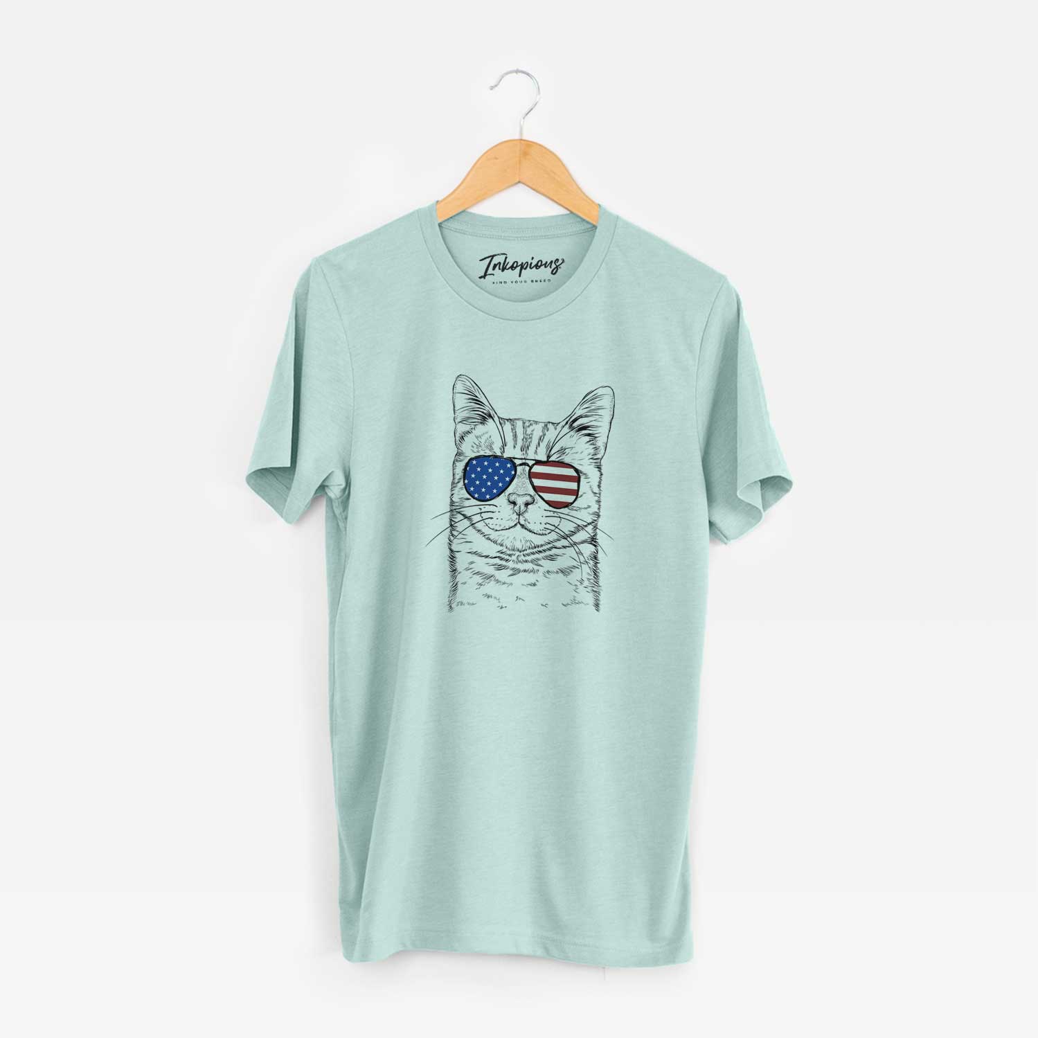 USA Ginger Tom the Tabby Cat - Unisex Crewneck