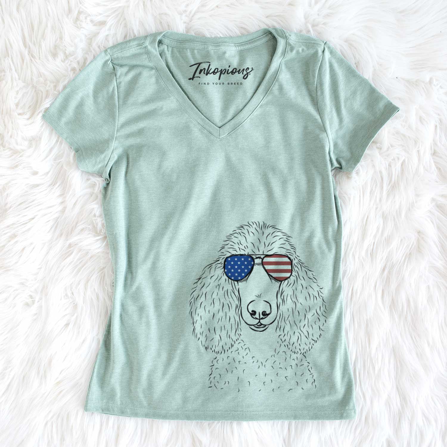 USA Giovanni the Poodle - Women's Perfect V-neck Shirt