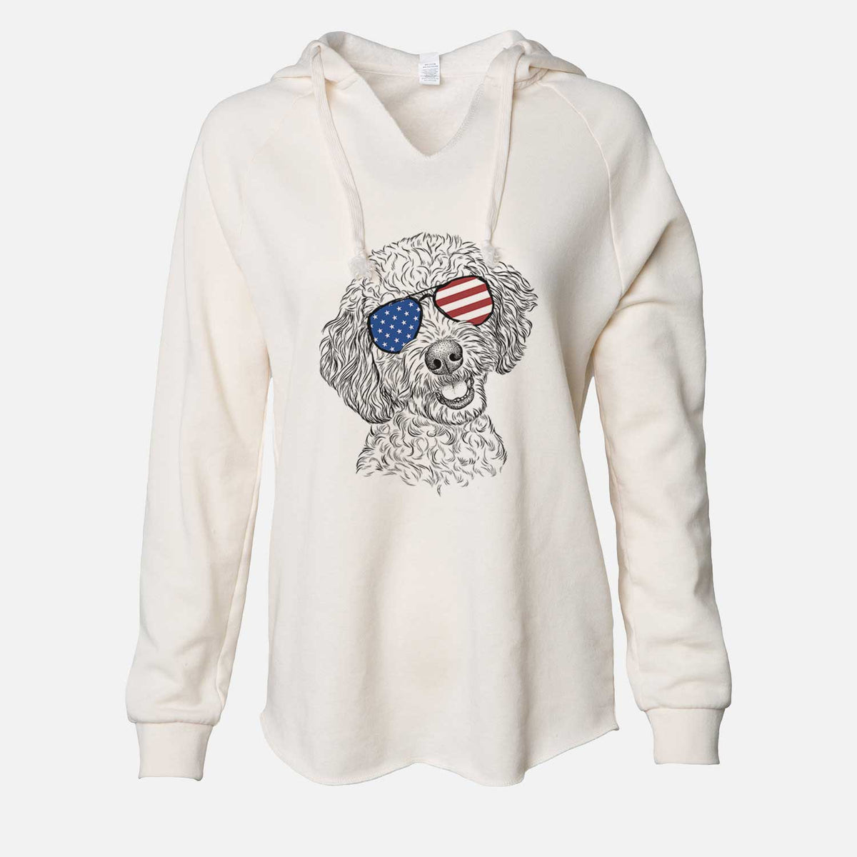 USA Gizmo the Goldendoodle - Cali Wave Hooded Sweatshirt